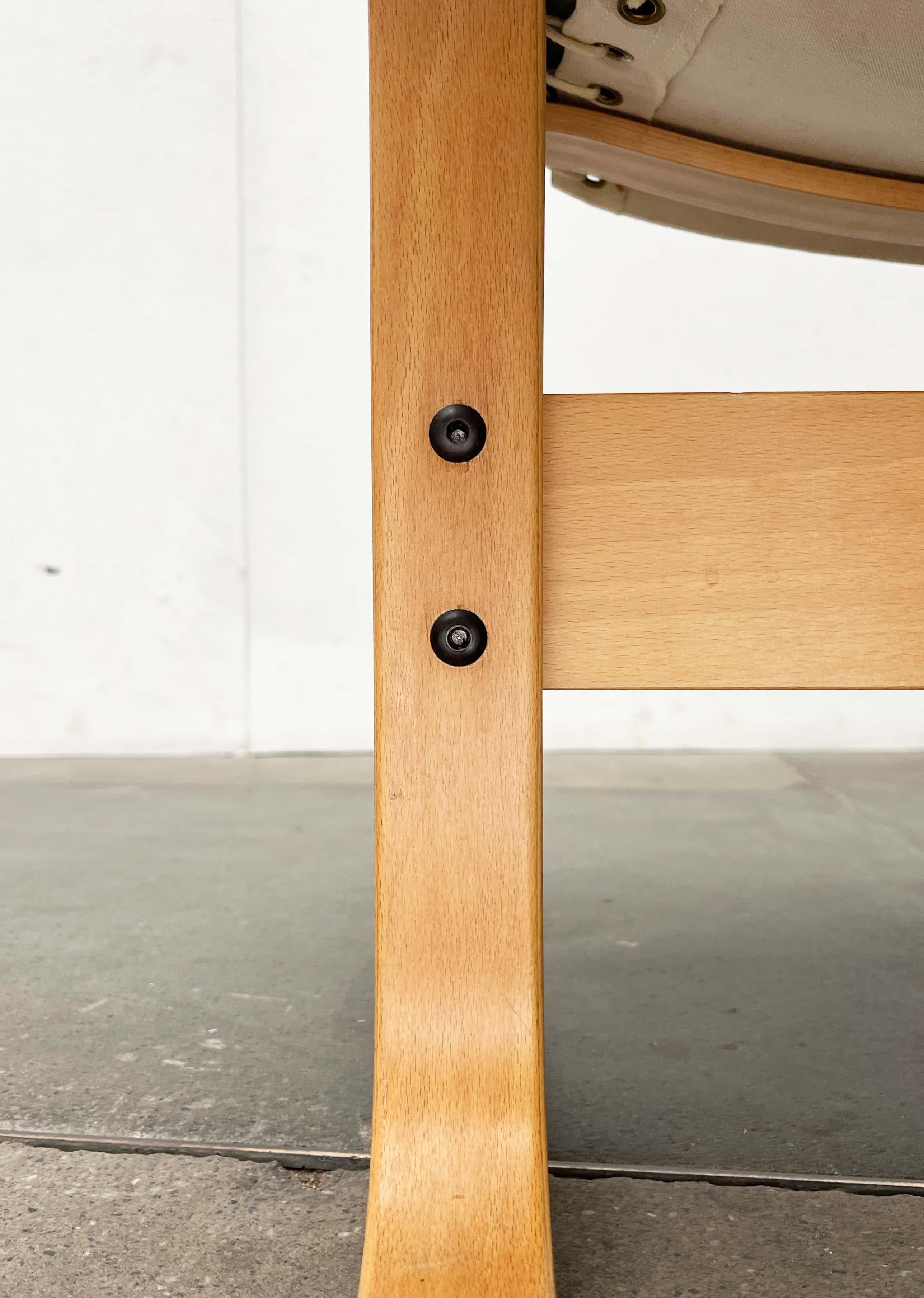 Sgabello Siesta moderno di metà secolo Greene & Greene in pelle nubuk Ingmar Relling Westnofa in vendita 10