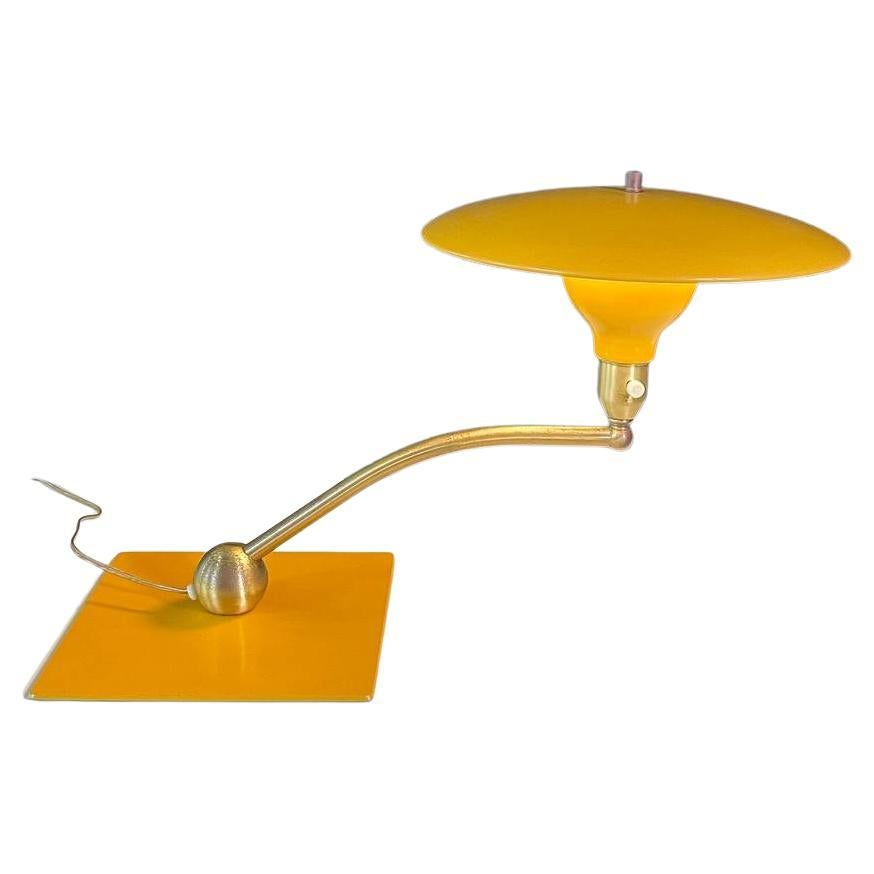 Mid-Century Modern “Sight Light” Saucer Table Lamp by M.G. Wheeler For Sale