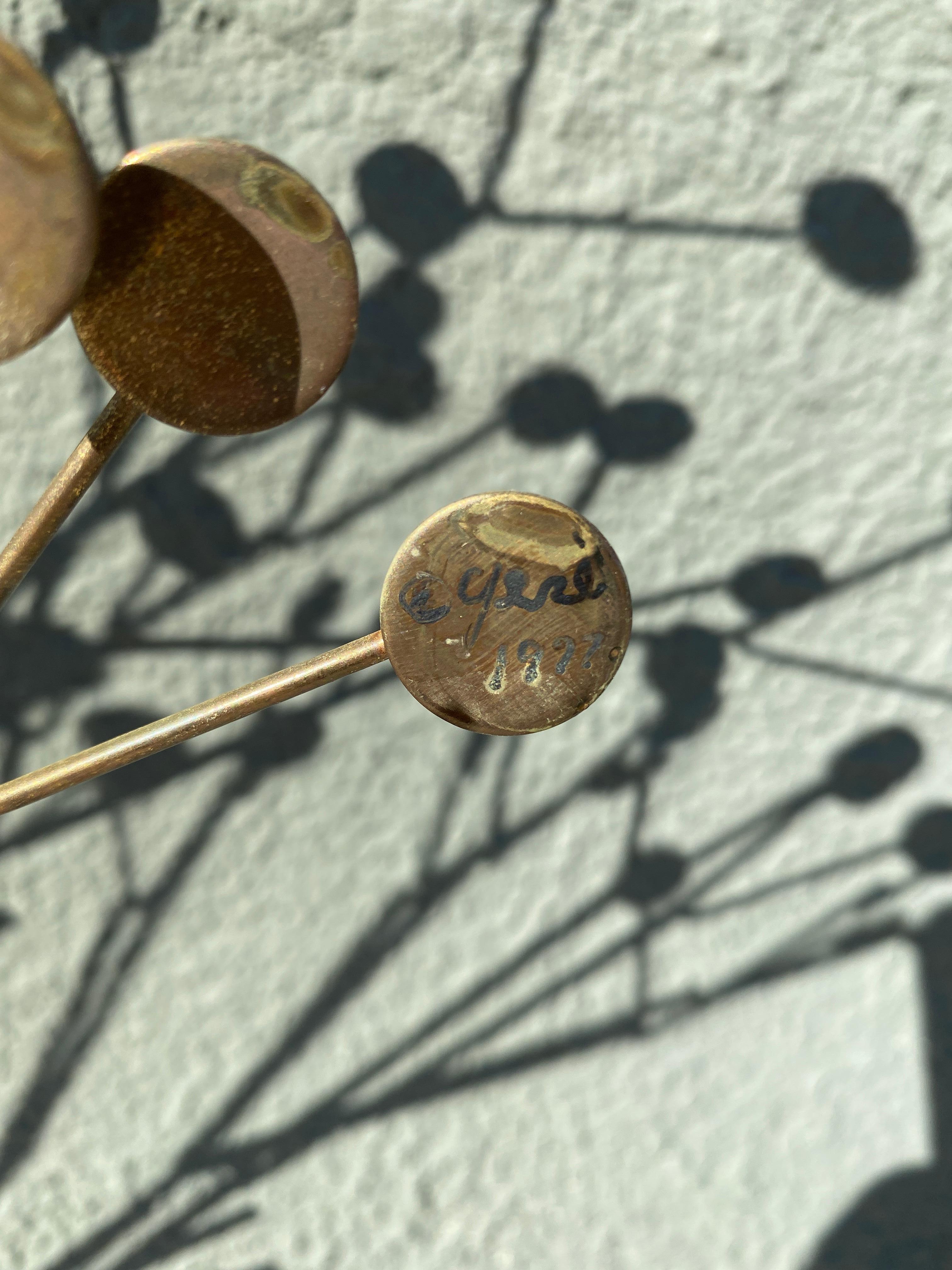 Laiton Sculpture d'arbres en laiton signée Curtis Jere, mi-siècle moderne en vente