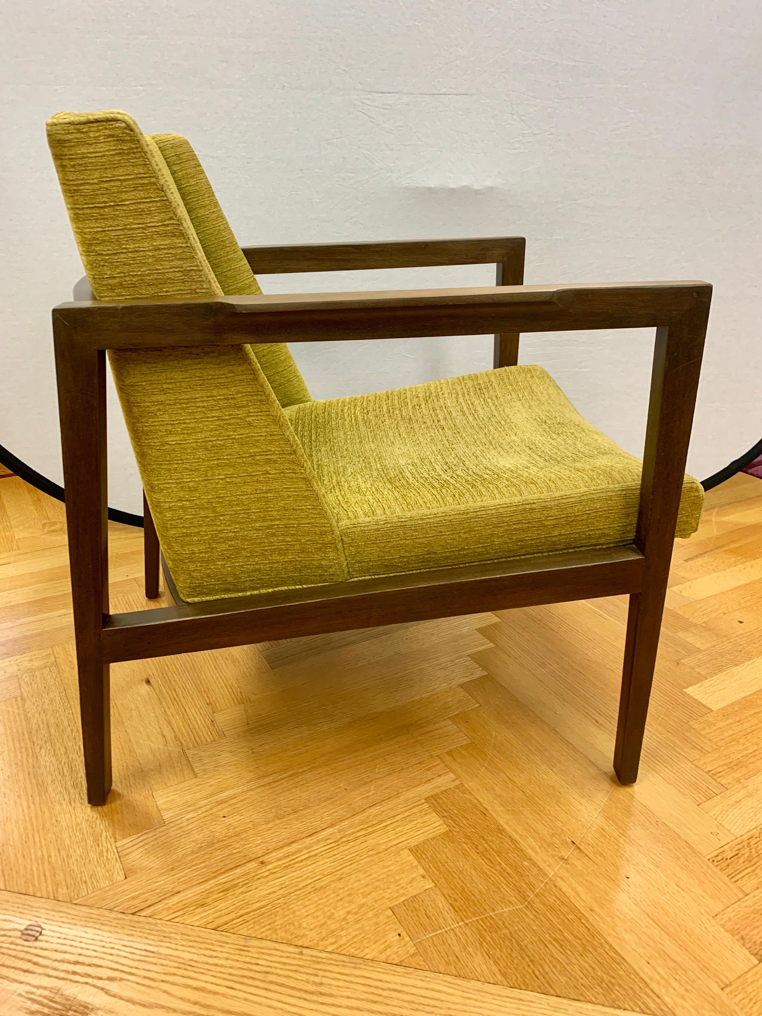 American Mid-Century Modern Signed Edward Wormley Dunbar Lounge Chair