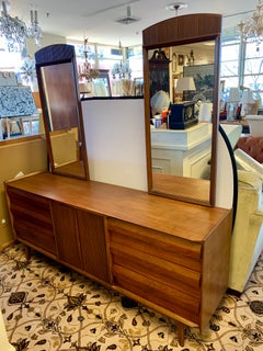 Mid-Century Modern Signed Lane Altavista Large Chest Dresser with Dual Mirrors