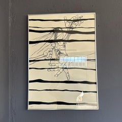 Mid-Century Modern, Silkscreen on paper by Agenore Fabbri 1971, signed-numbered