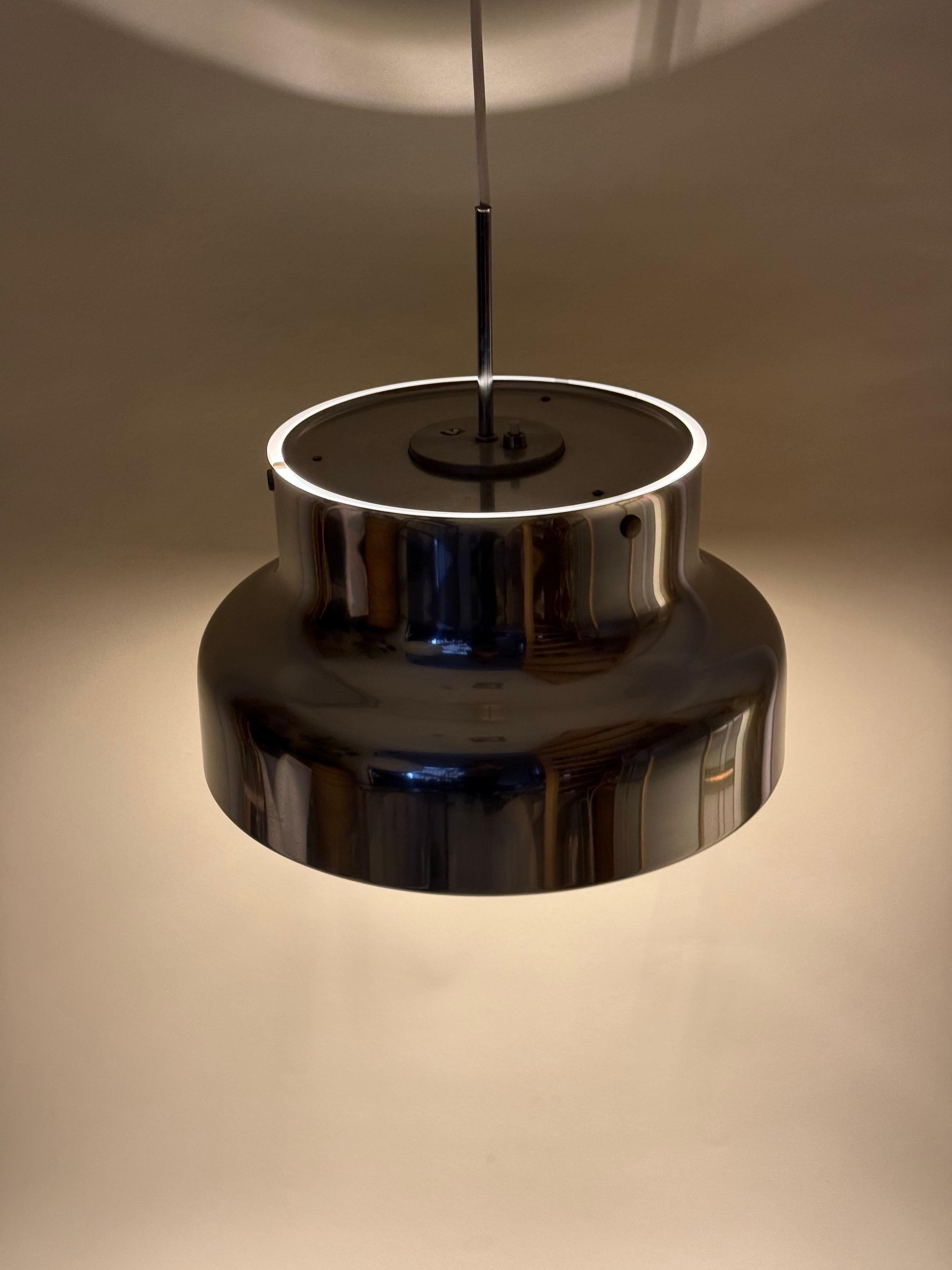 Lámpara de techo Bumling de plata moderna de mediados de siglo Anders Pehrson para Ateljé Lyktan en venta 5