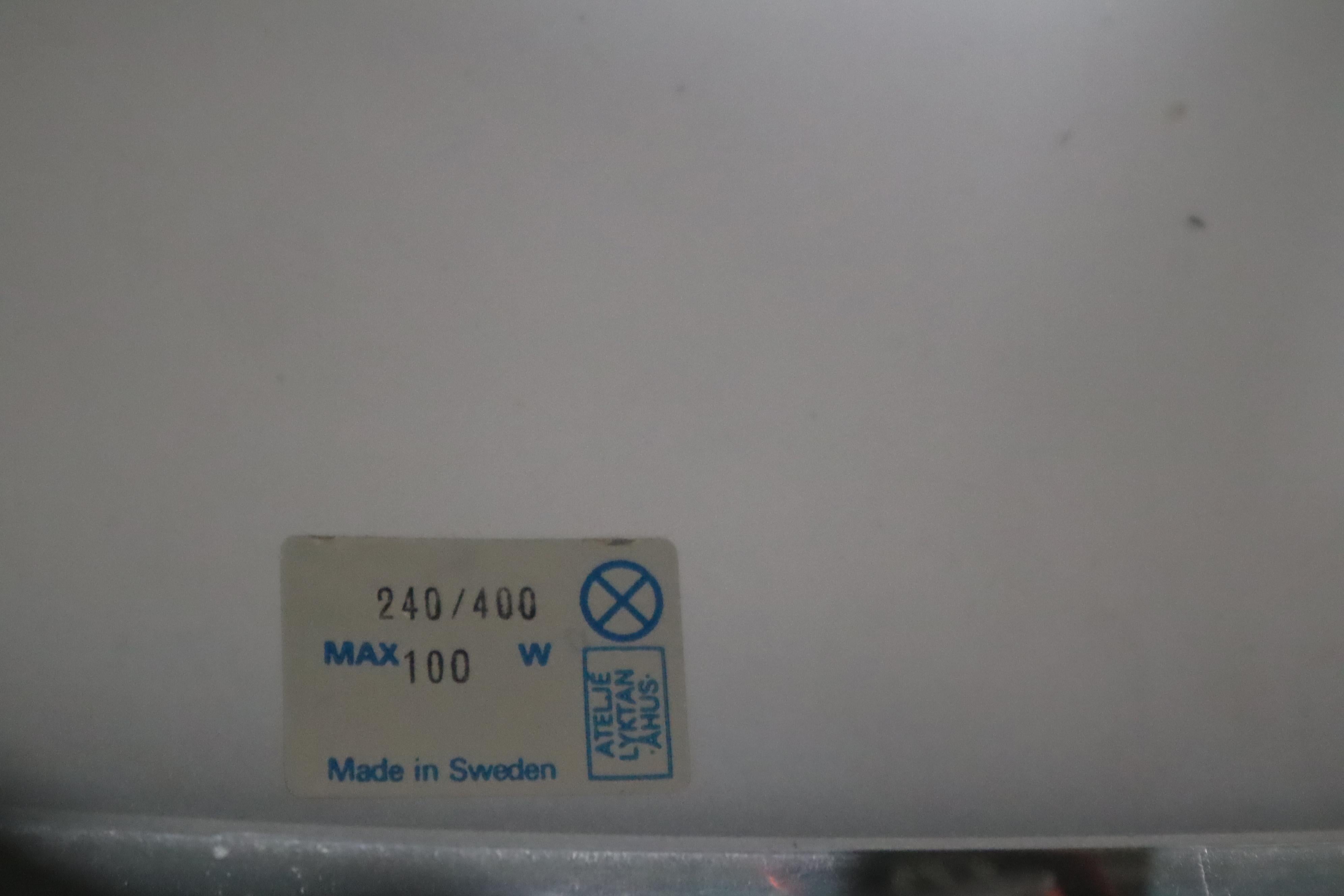 Lámpara de techo Bumling de plata moderna de mediados de siglo Anders Pehrson para Ateljé Lyktan Sueco en venta