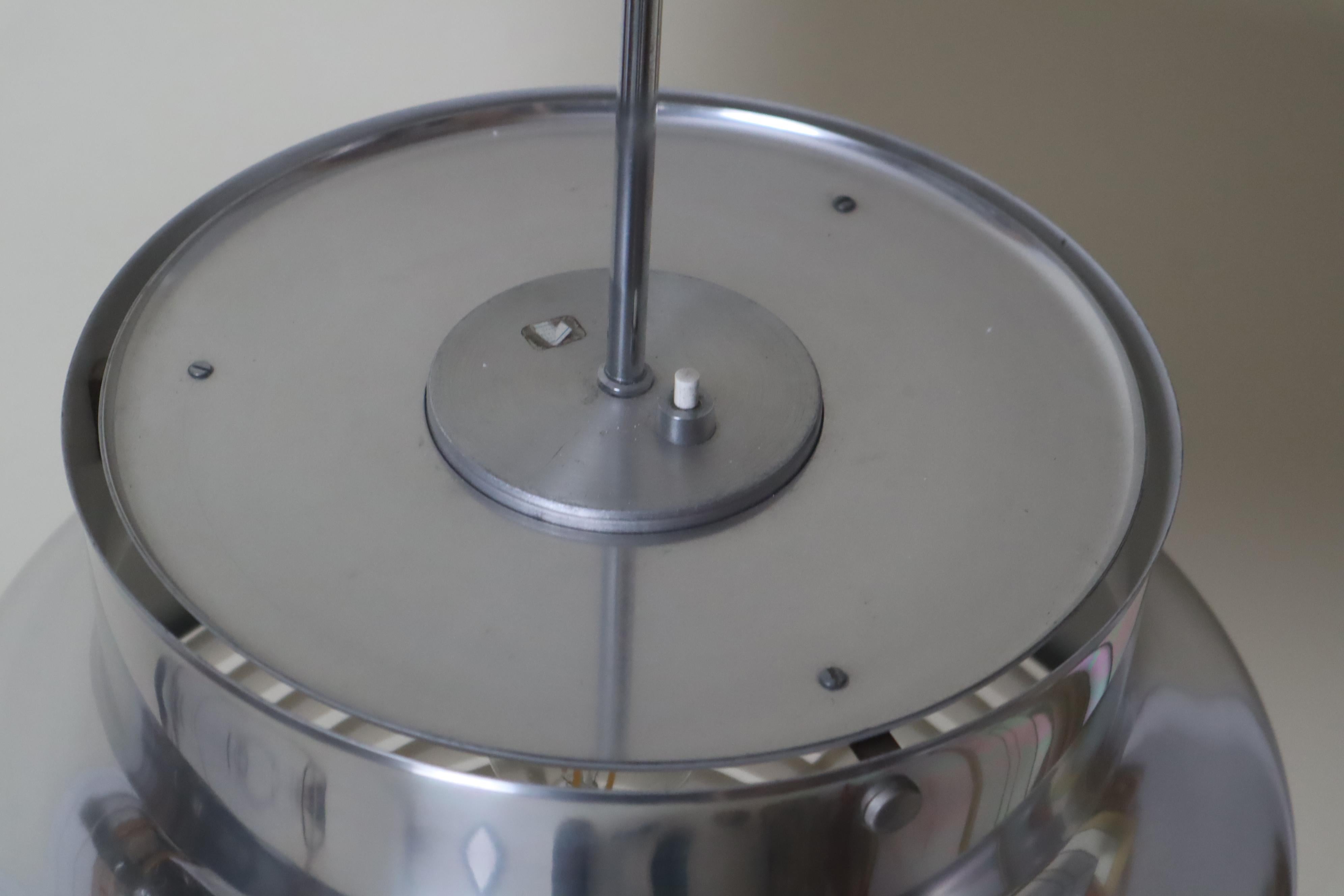 Lámpara de techo Bumling de plata moderna de mediados de siglo Anders Pehrson para Ateljé Lyktan en venta 1