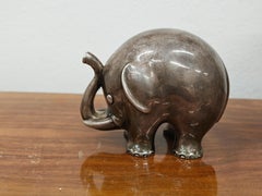 Mid Century Modern Silver figurine of an elephant, 970 Silver, Italy 1960s