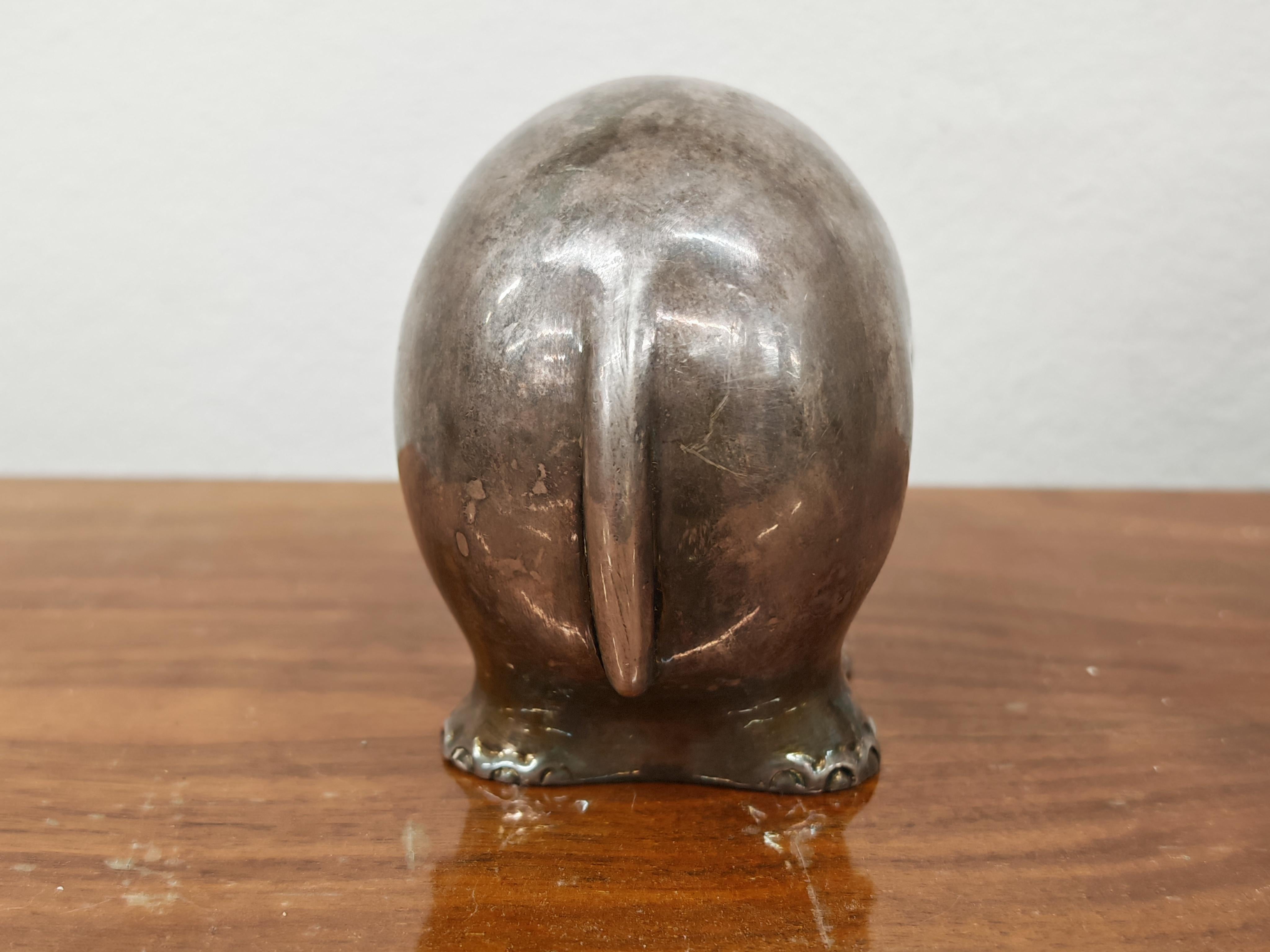 Argent Figurine d'éléphant en argent du milieu du siècle dernier, 970 Silver, Italie années 1960 en vente