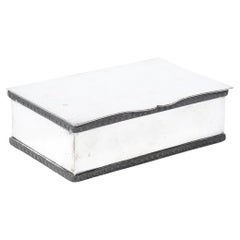 Vintage Mid-Century Modern Silver Plated Accessory Box