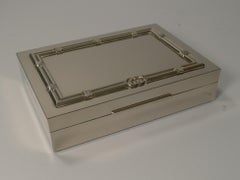 Mid-Century Modern Silver Plated Box by Gucci, Italy, circa 1970