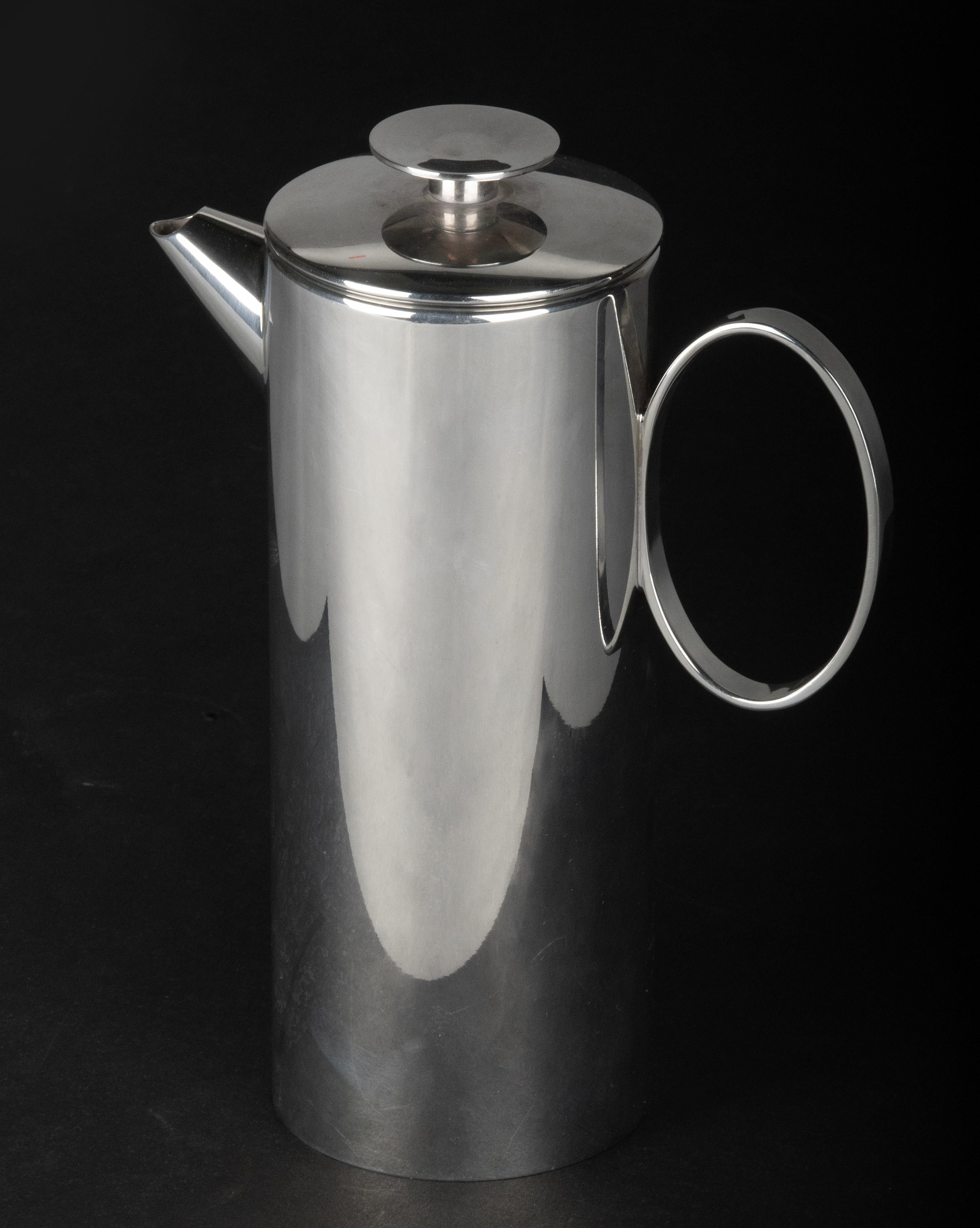 Mid-Century Modern Silver Plated Coffee Pot made by Christofle, Lino Sabattini For Sale 4