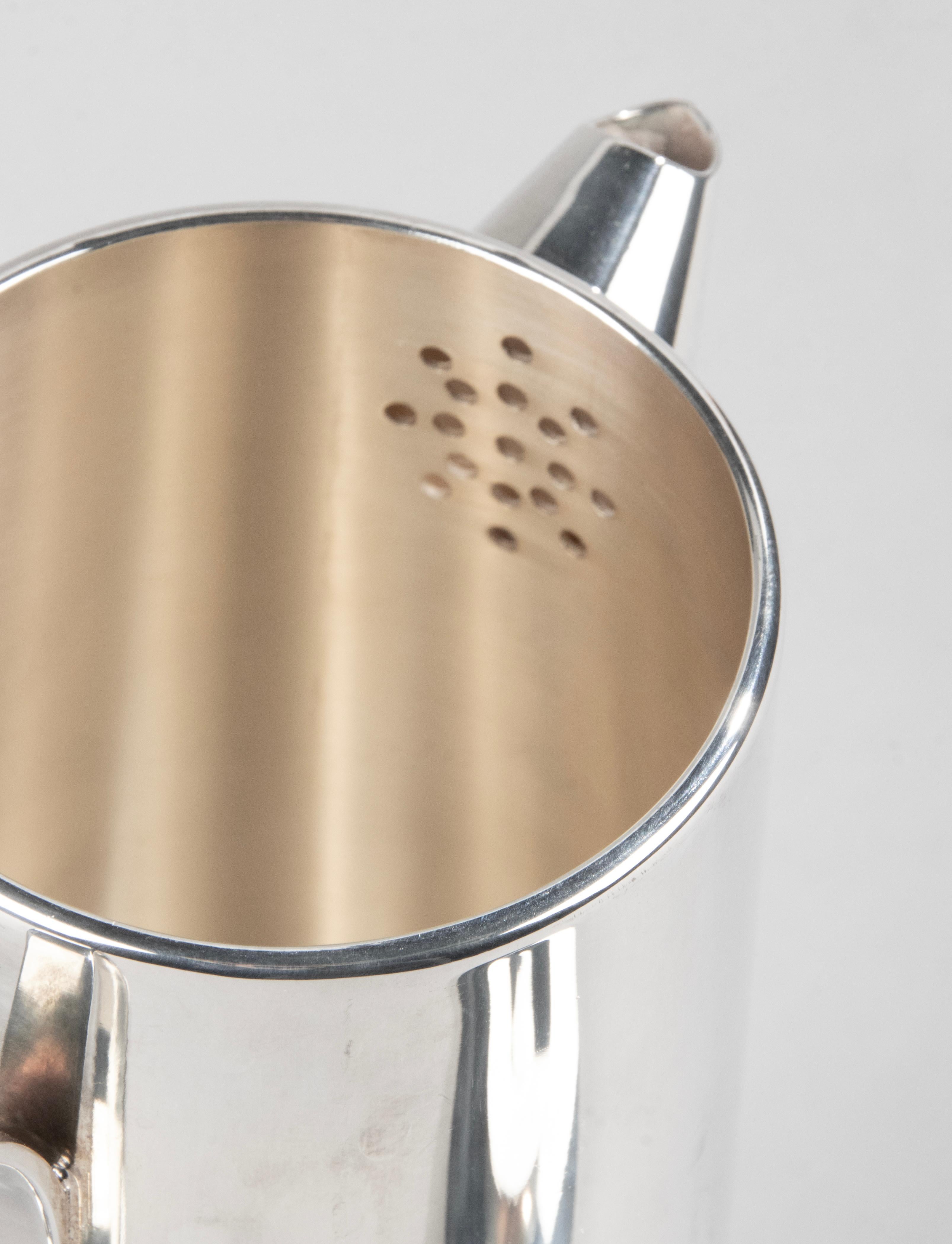 Late 20th Century Mid-Century Modern Silver Plated Coffee Pot made by Christofle, Lino Sabattini