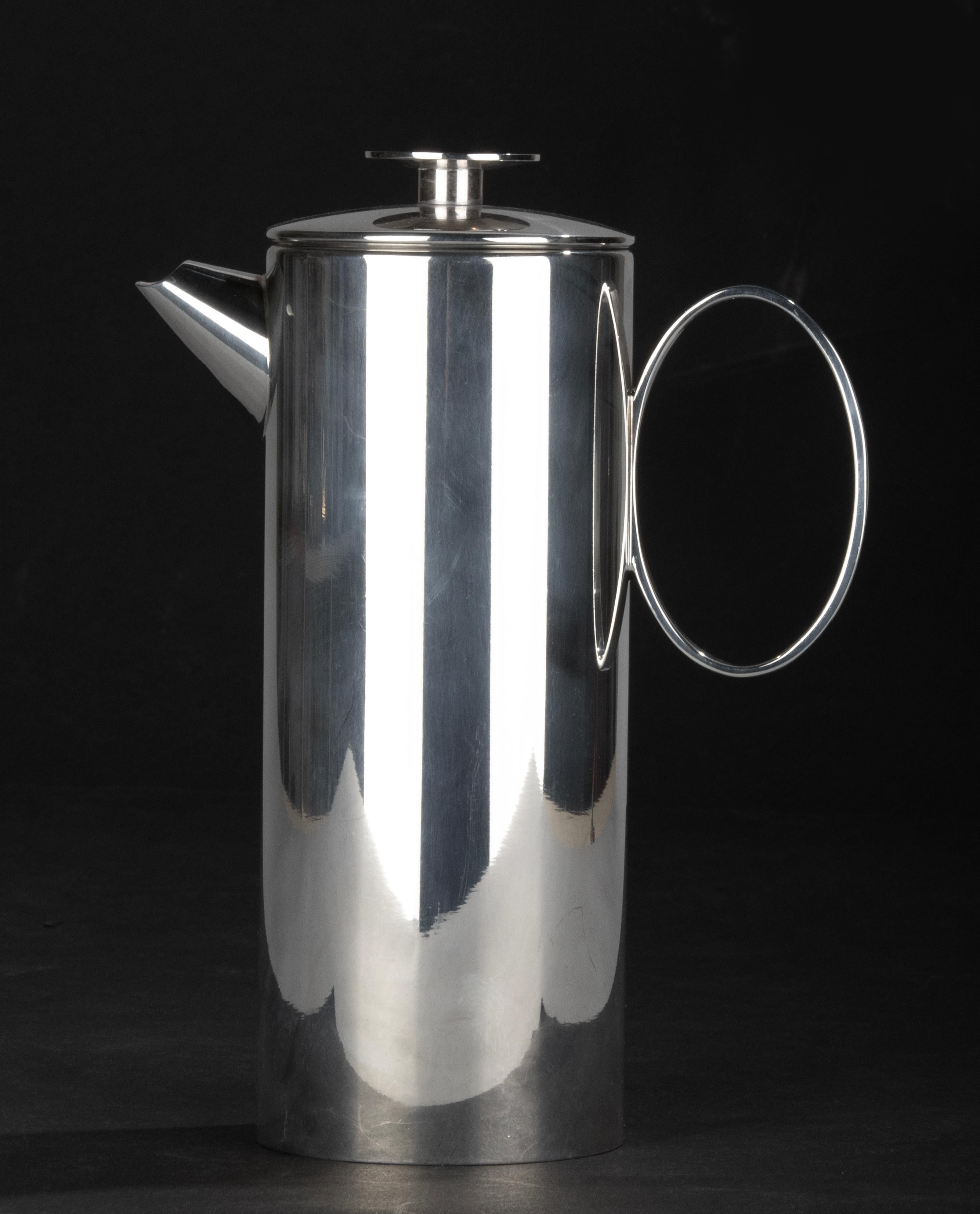 Mid-Century Modern Silver Plated Coffee Pot made by Christofle, Lino Sabattini For Sale 3