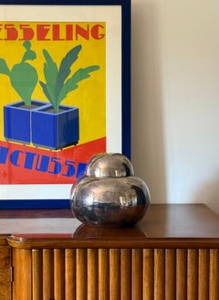 Mid-century Modern silver-plated ice bucket, Teghini Firenze Italy 1970s