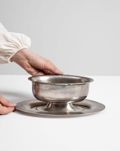 Mid-Century Modern Silver-Plated Serving Piece, France, 20th Century