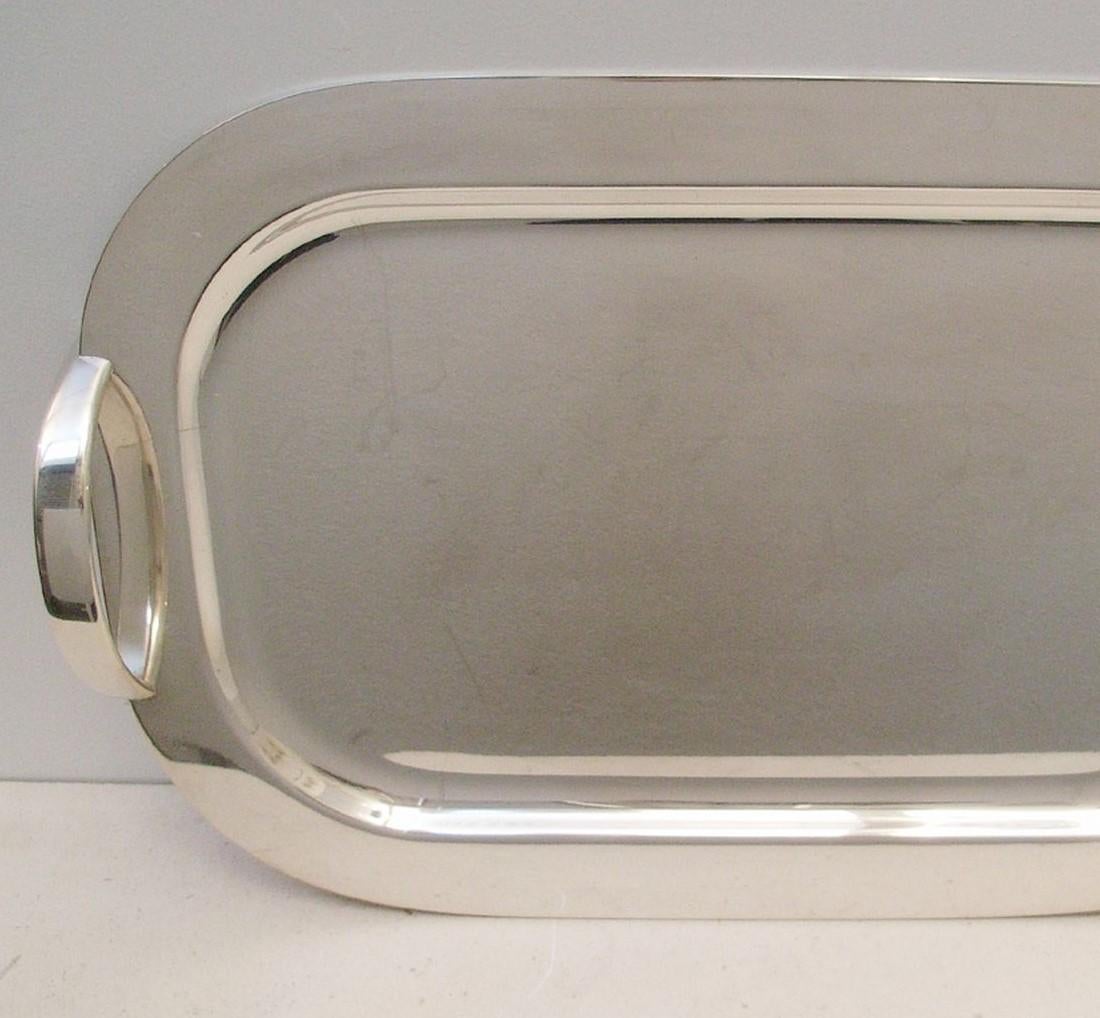 Mid-Century Modern Silver Plated Tray by Lino Sabatini In Fair Condition In London, GB