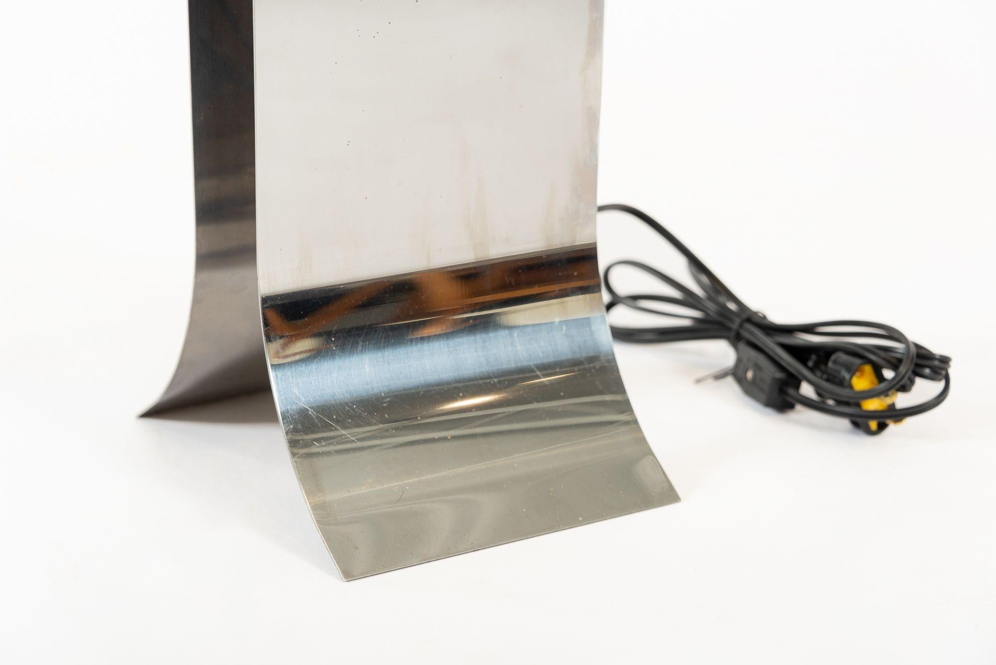 Lampada da tavolo in argento di Francois Monnet, stile metà secolo moderno in vendita 2