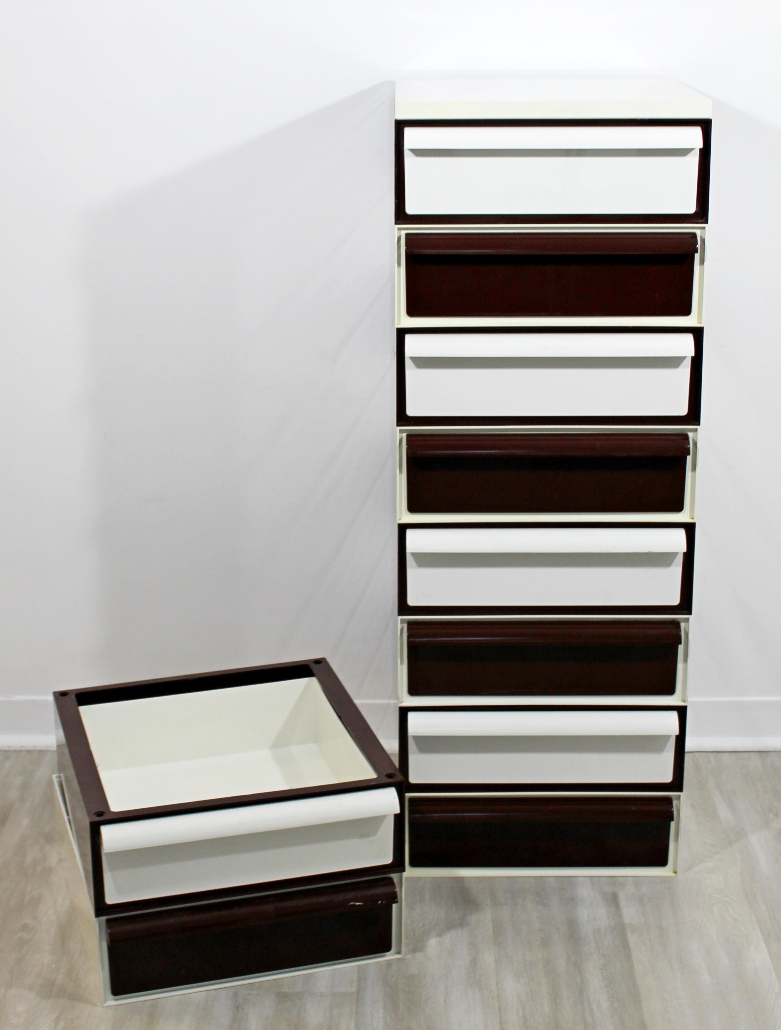 Mid-Century Modern Simon Russell for Kartell 8-Drawer Stacking File Cabinet 1