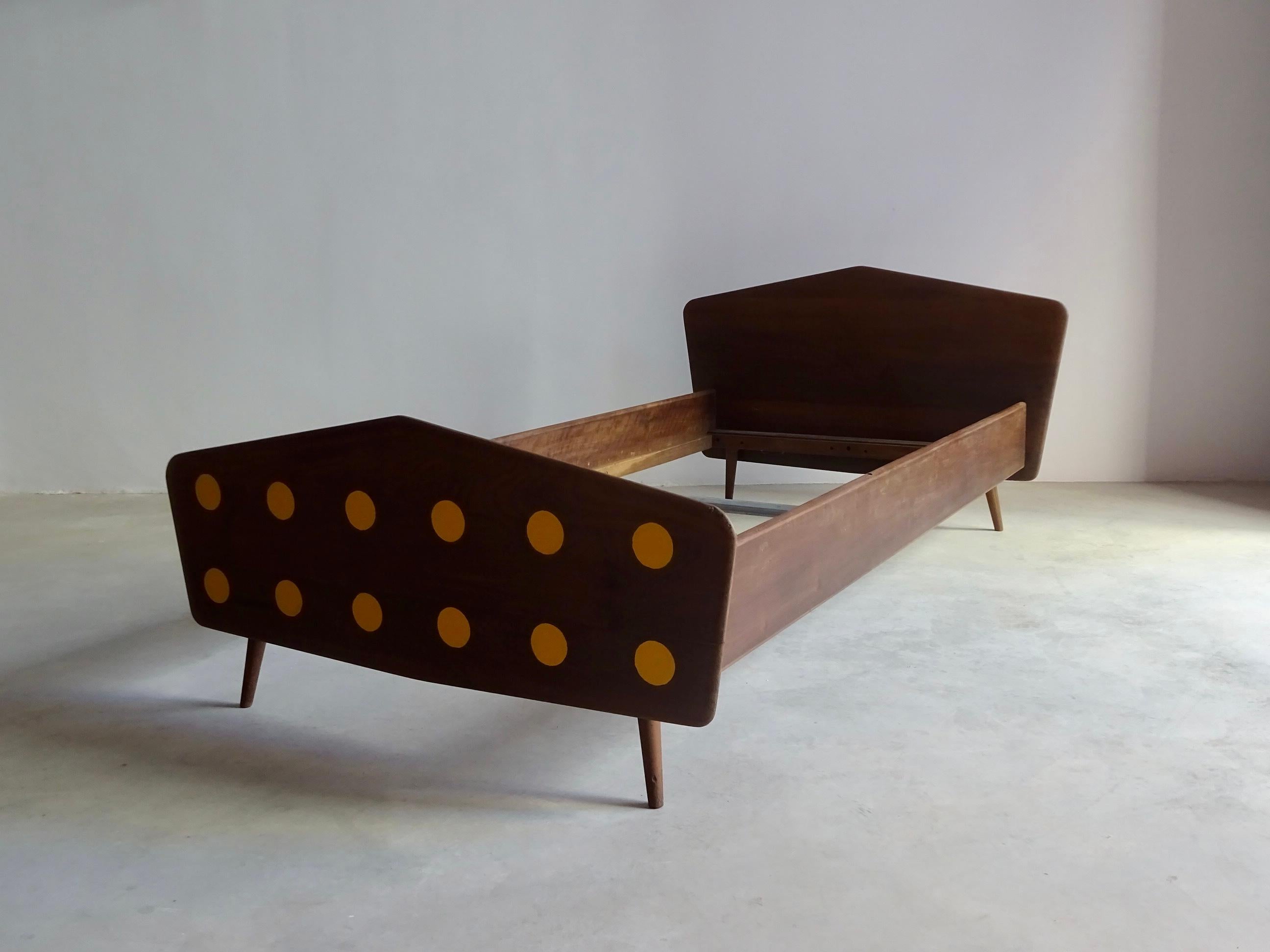 Mid-Century Modern Single Bed by 