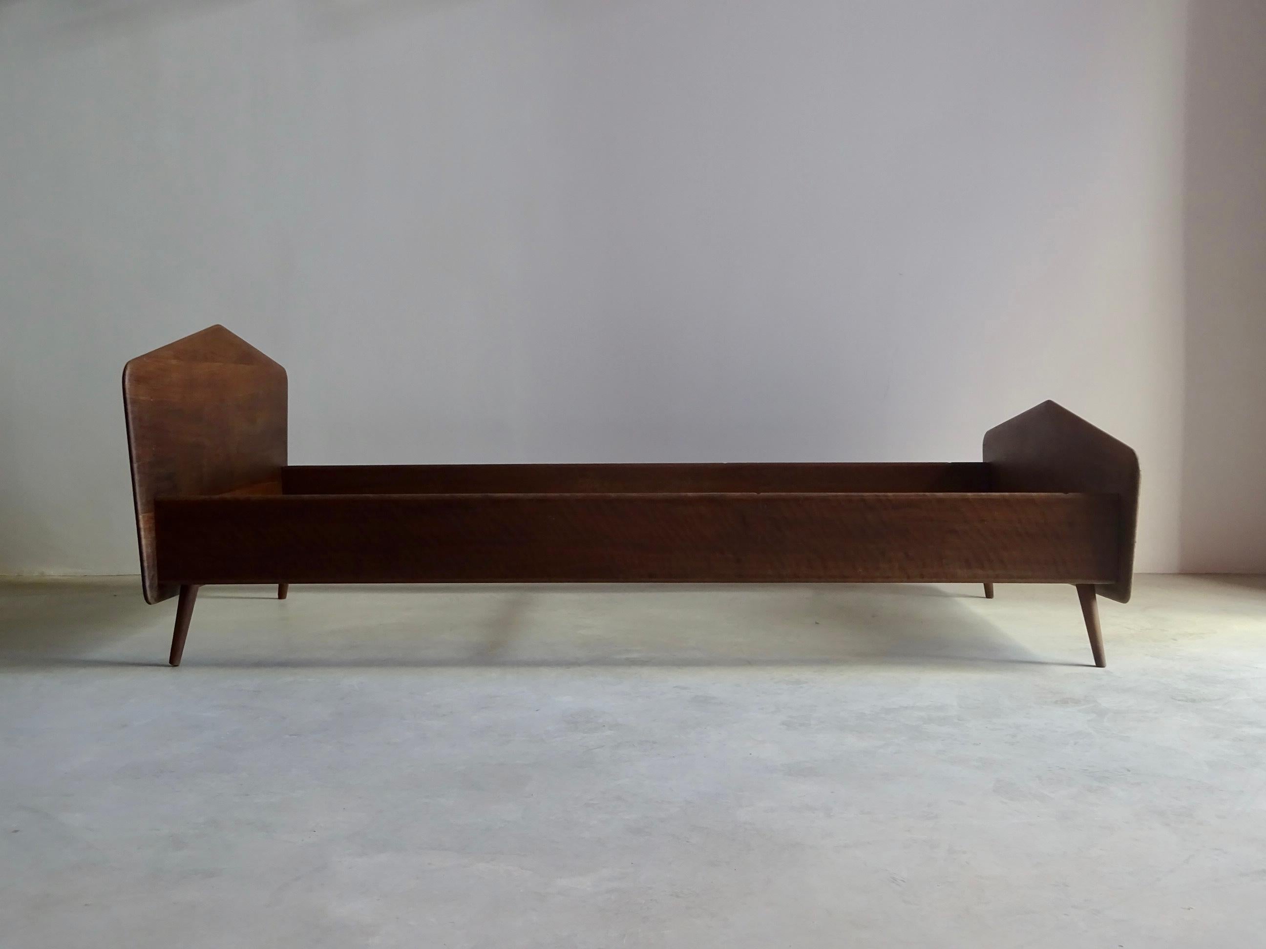 Mid-Century Modern Single Bed by 