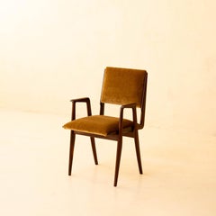 Mid-Century Modern Single Chair with Armrest by Martin Eisler, 1955