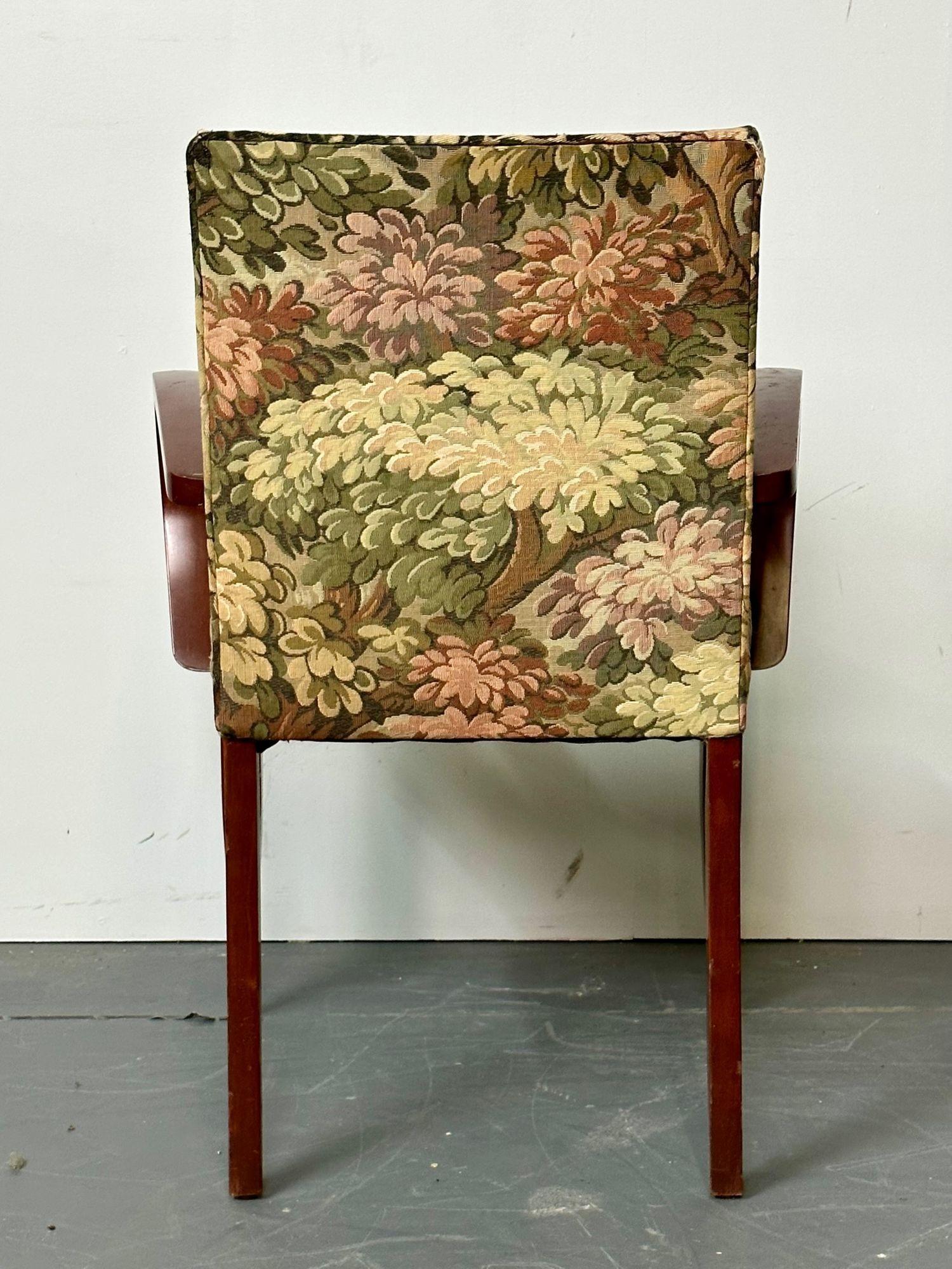 Fauteuil de salle à manger / fauteuil à accoudoirs Dakota Jackson PFM tapissé, moderne du milieu du siècle dernier en vente 3