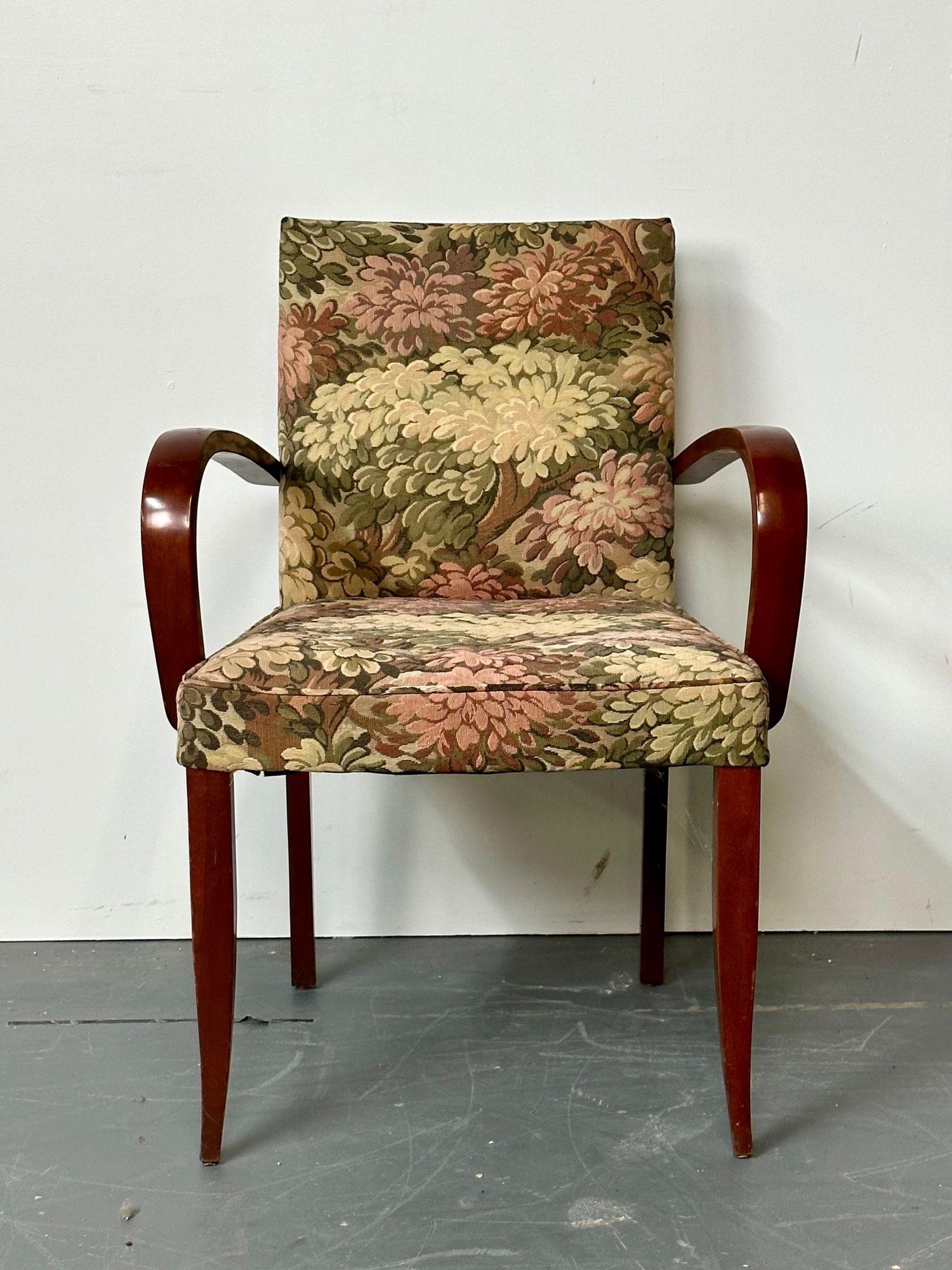 Américain Fauteuil de salle à manger / fauteuil à accoudoirs Dakota Jackson PFM tapissé, moderne du milieu du siècle dernier en vente