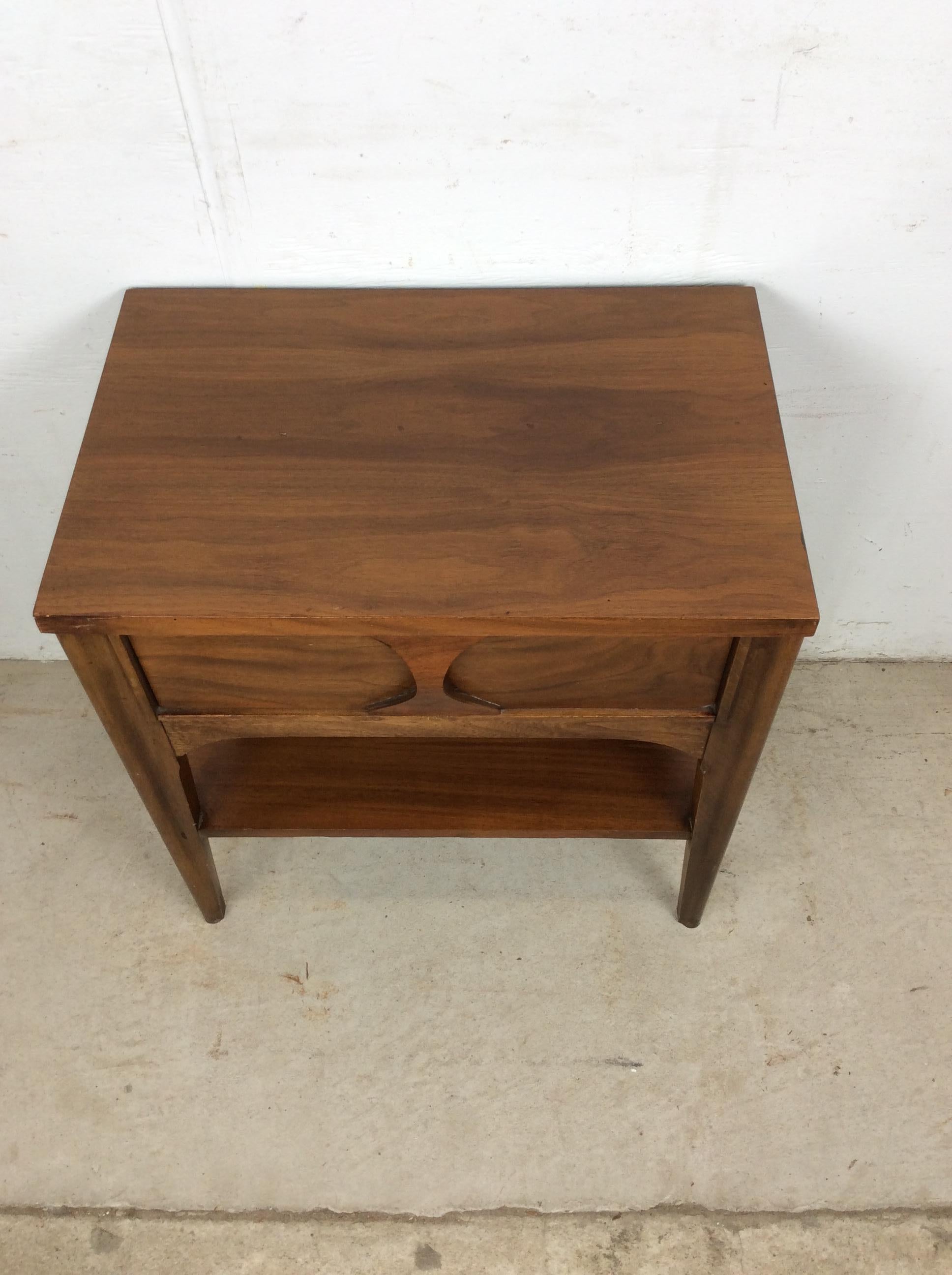 Mid-Century Modern Mid Century Modern Single Drawer End Table by Kent Coffey For Sale