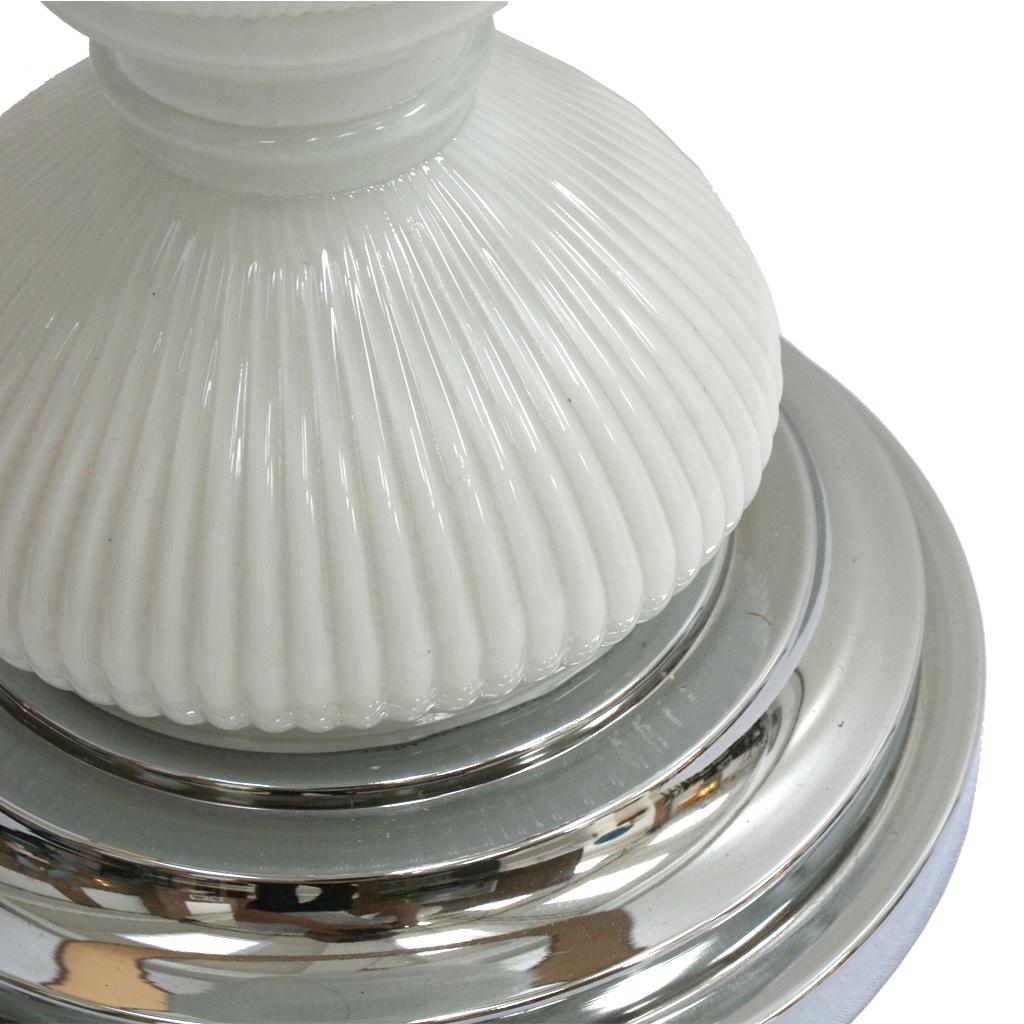 Mid-Century Modern Single Murano and Metal Italian Table Lamp 1