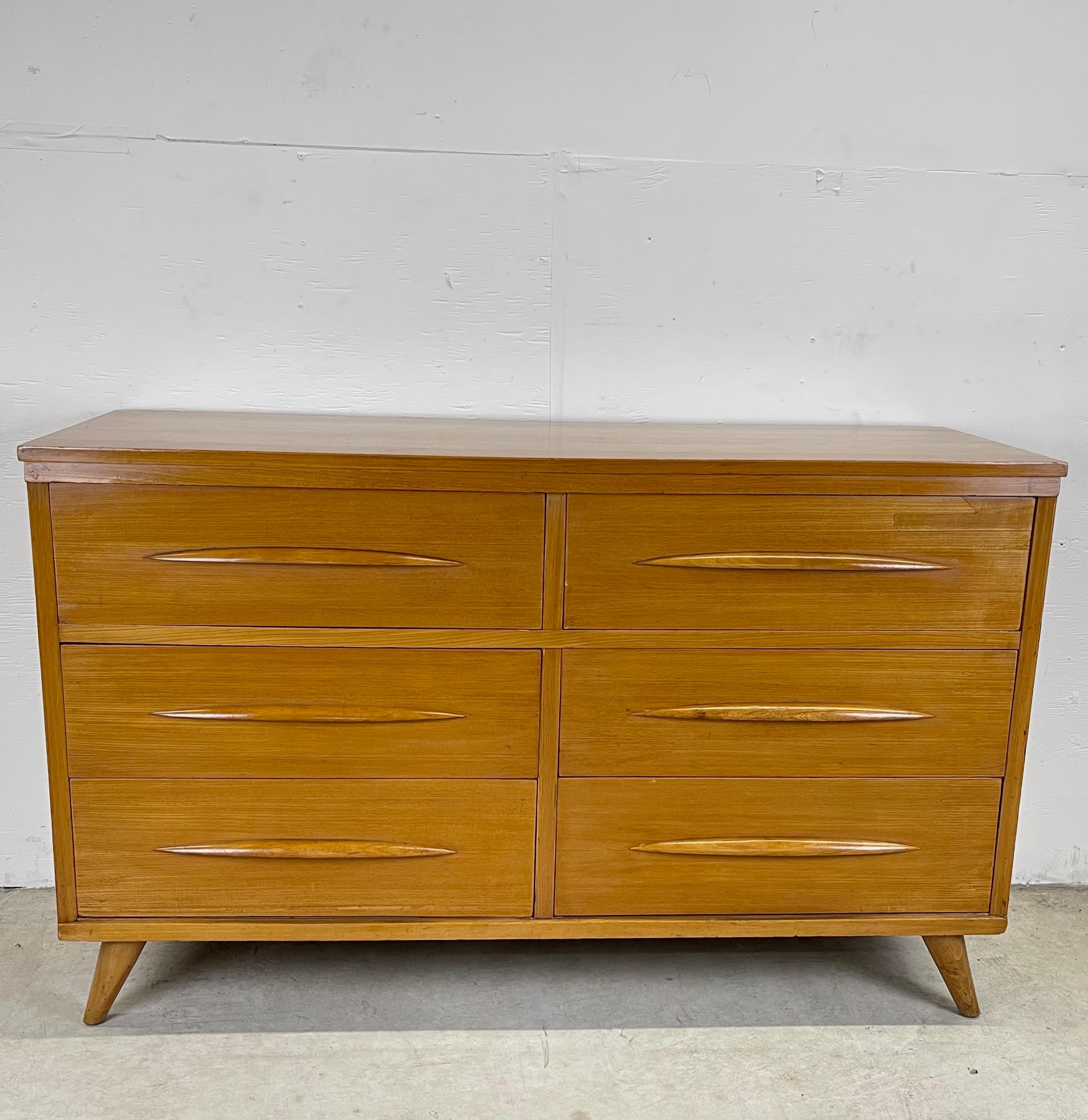 mid century modern wood dresser