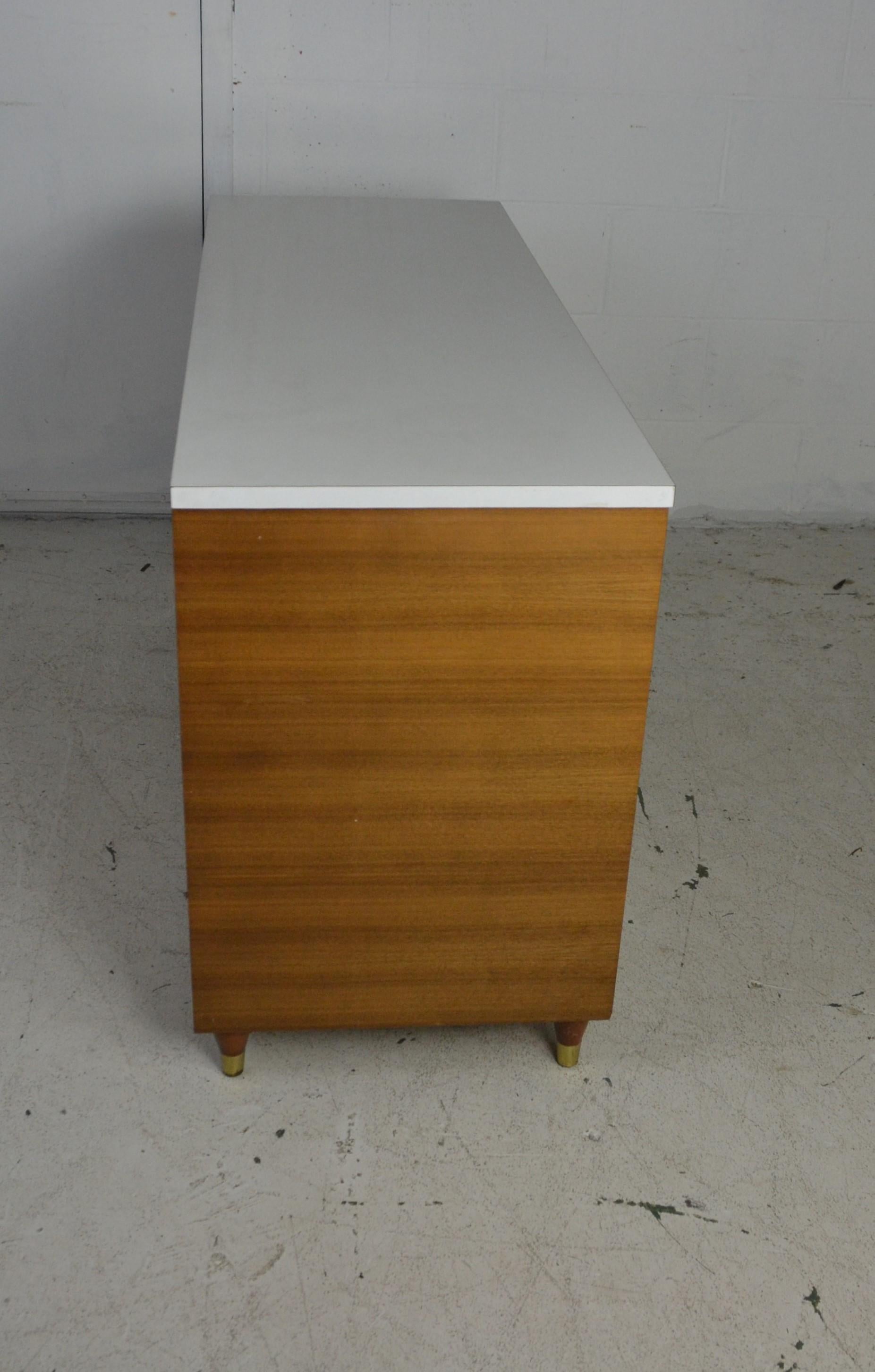 Mid-Century Modern Six- Drawer Dresser 1
