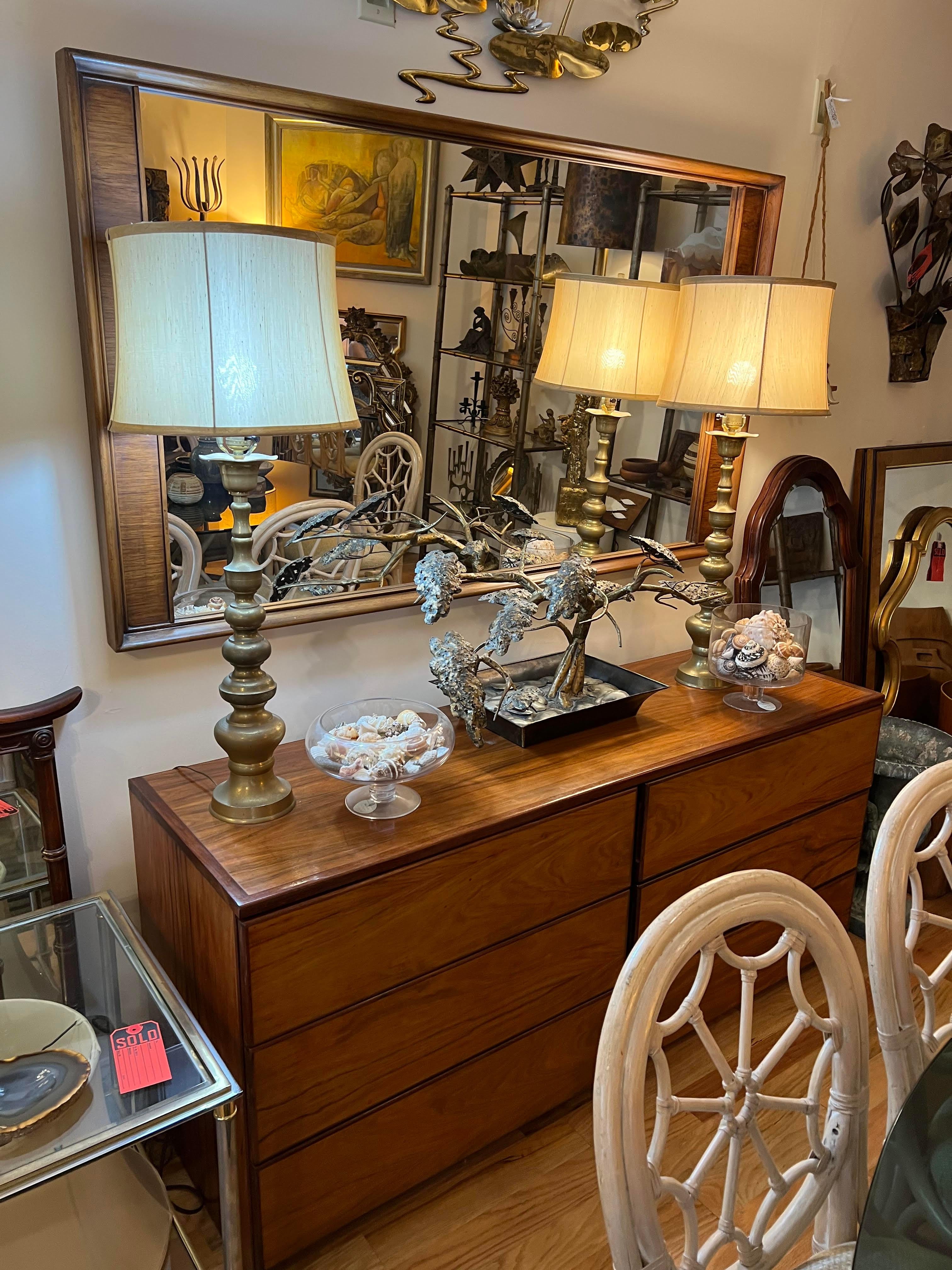 Mid-20th Century Mid Century Modern Six Drawer Rosewood Dresser