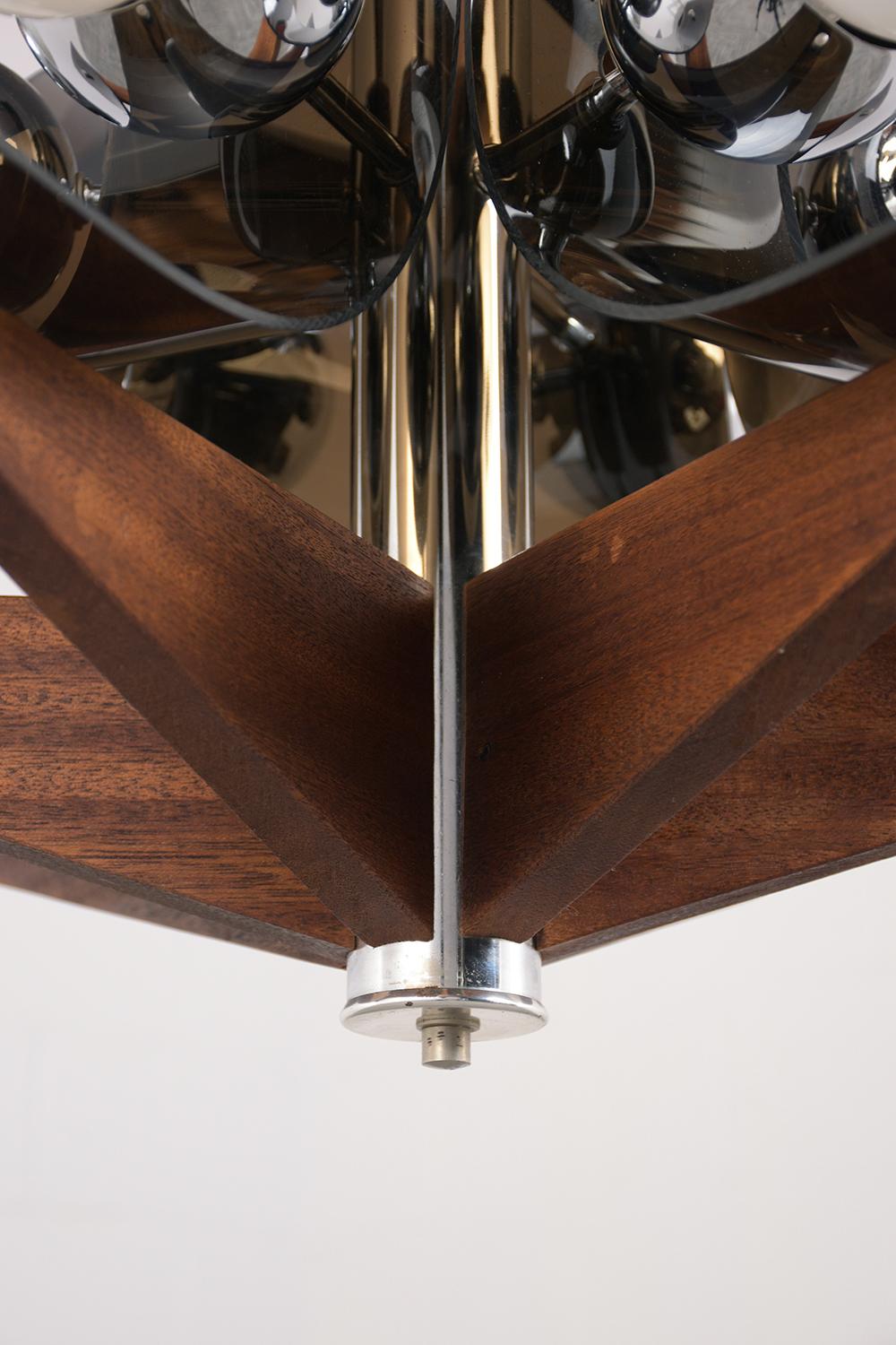 Mid-Century Modern Six-Light Chandelier 2