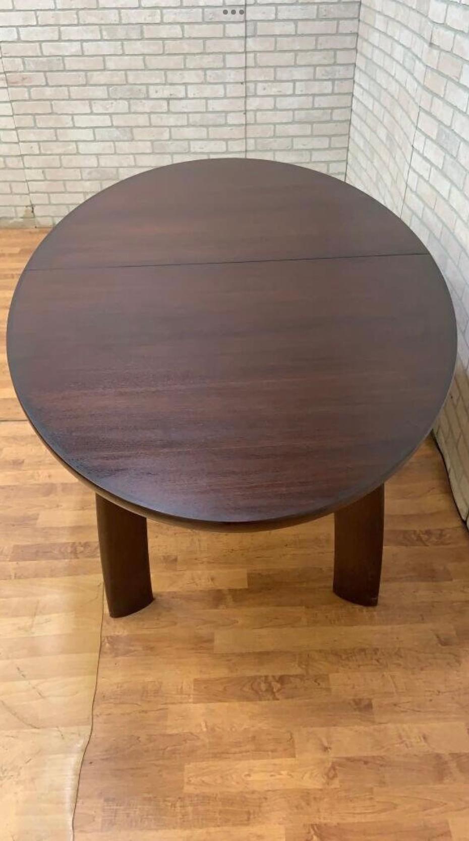 Danish Mid Century Modern Skovby Rosewood Oval Dining Table For Sale