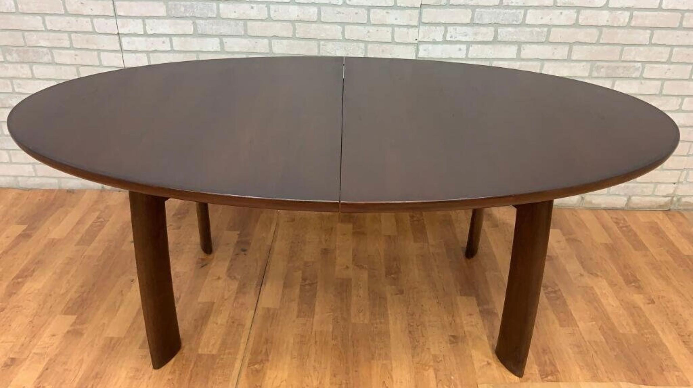 Hand-Crafted Mid Century Modern Skovby Rosewood Oval Dining Table For Sale