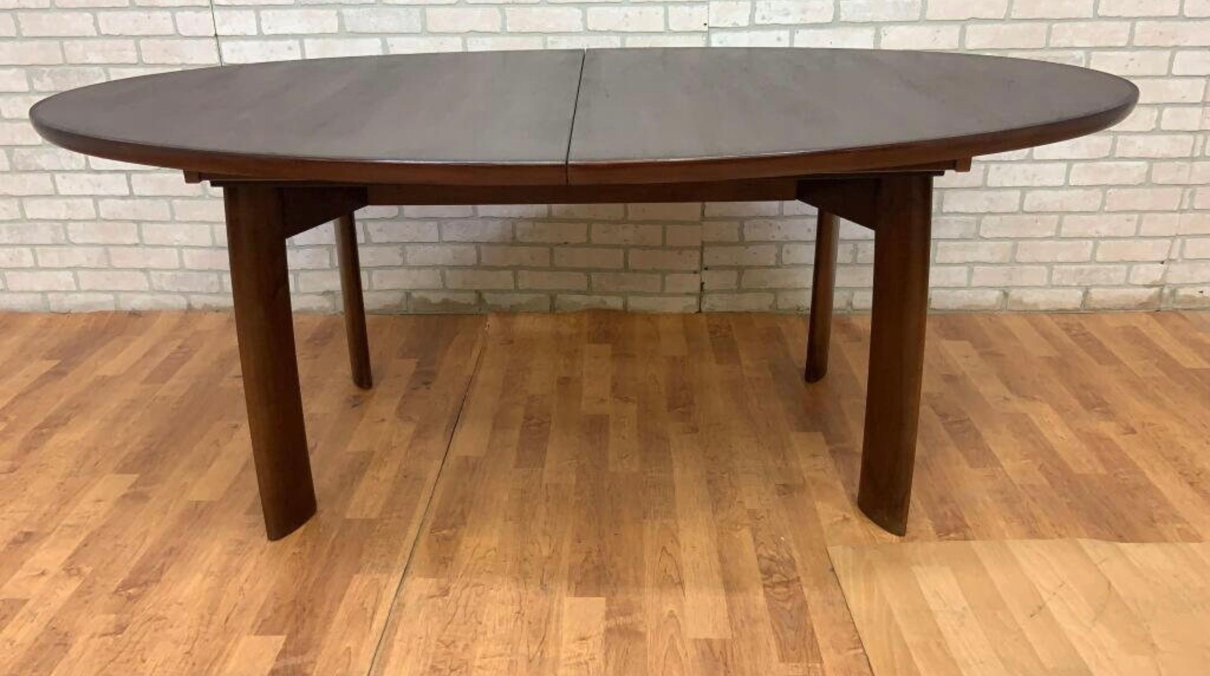 Mid Century Modern Skovby Rosewood Oval Dining Table For Sale 1