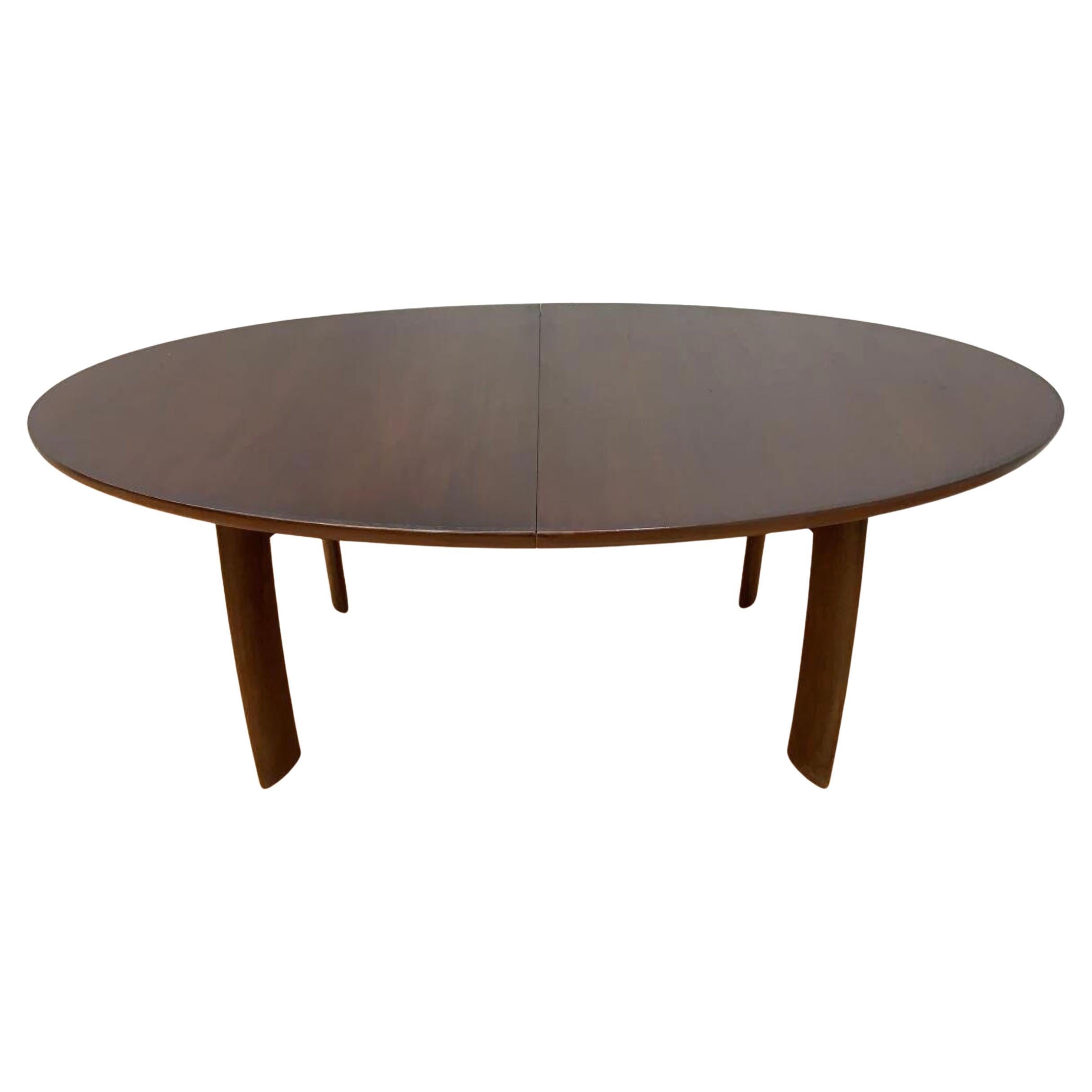 Mid Century Modern Skovby Rosewood Oval Dining Table For Sale