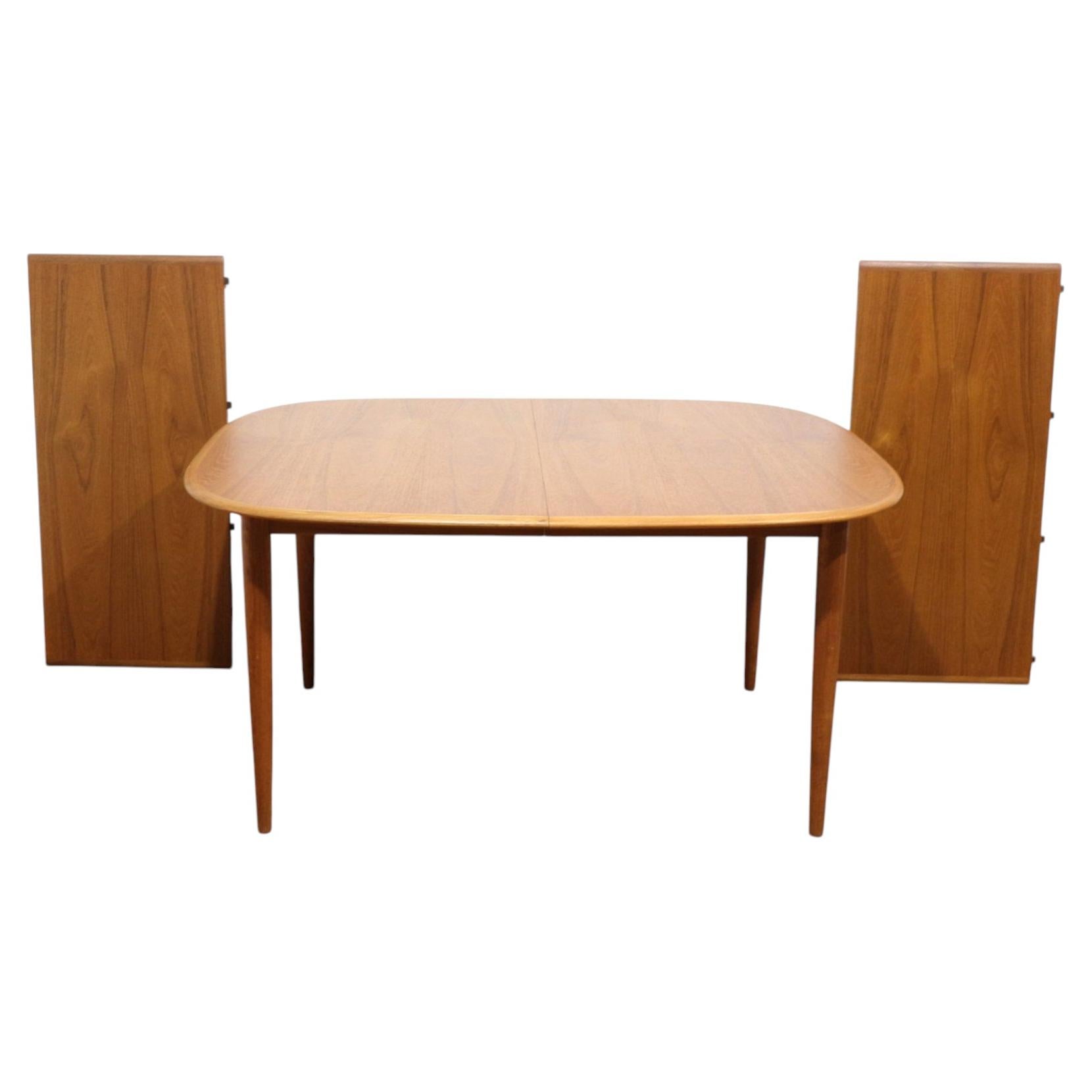 Mid Century Modern Skovmand and Anderson Teak Danish Extending Dining Table For Sale