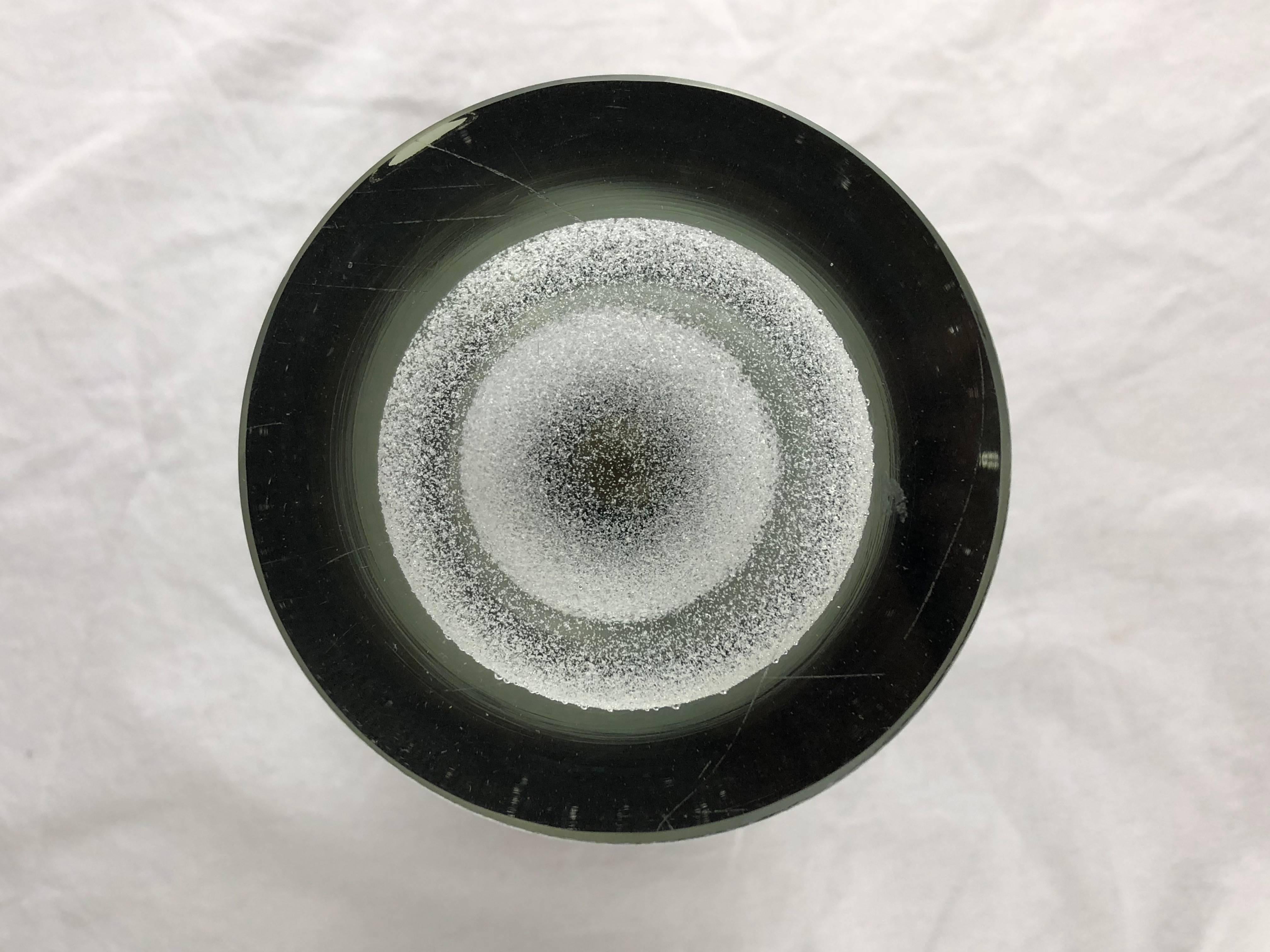 20th Century Mid-Century Modern Skrdlovic Czechoslovakian Glass Vase, Grey