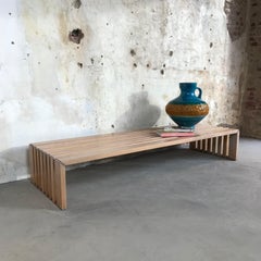 Mid-Century Modern Slat Bench by Walter Antonis for Spectrum, 1970s