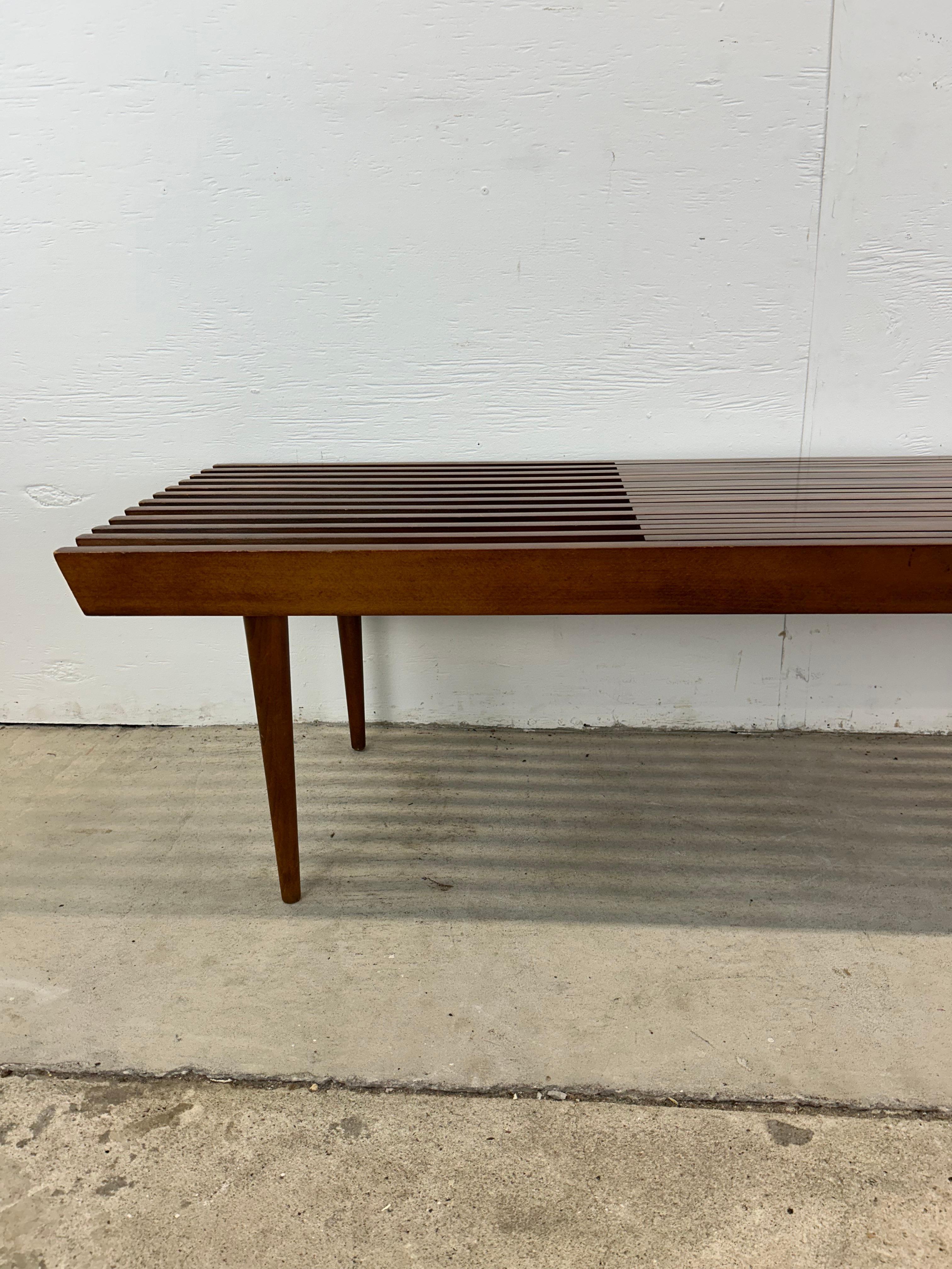 Table basse à lattes moderne du milieu du siècle dernier à la manière de Adrian Pearsall en vente 10