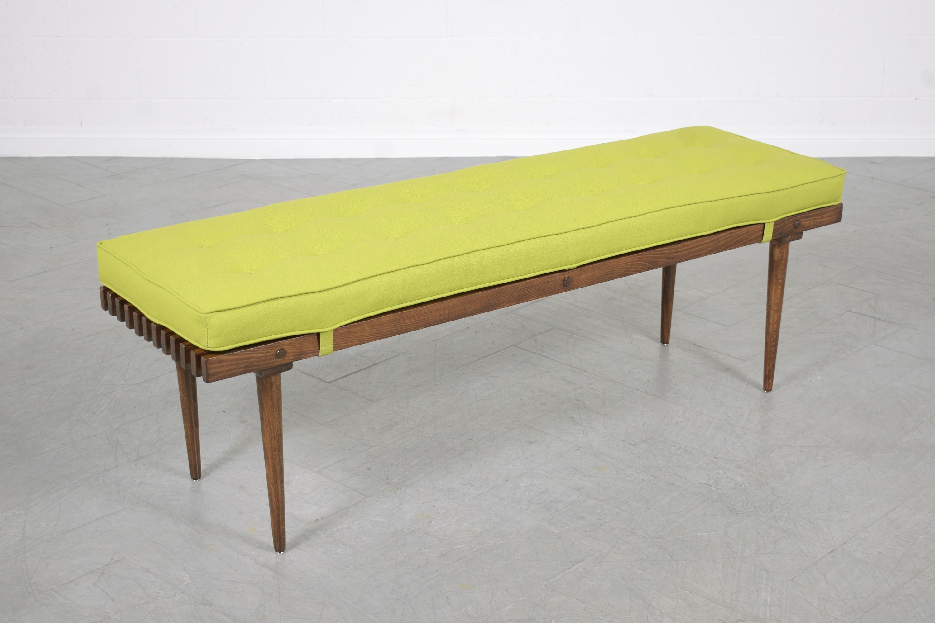 mid century modern bench cushion