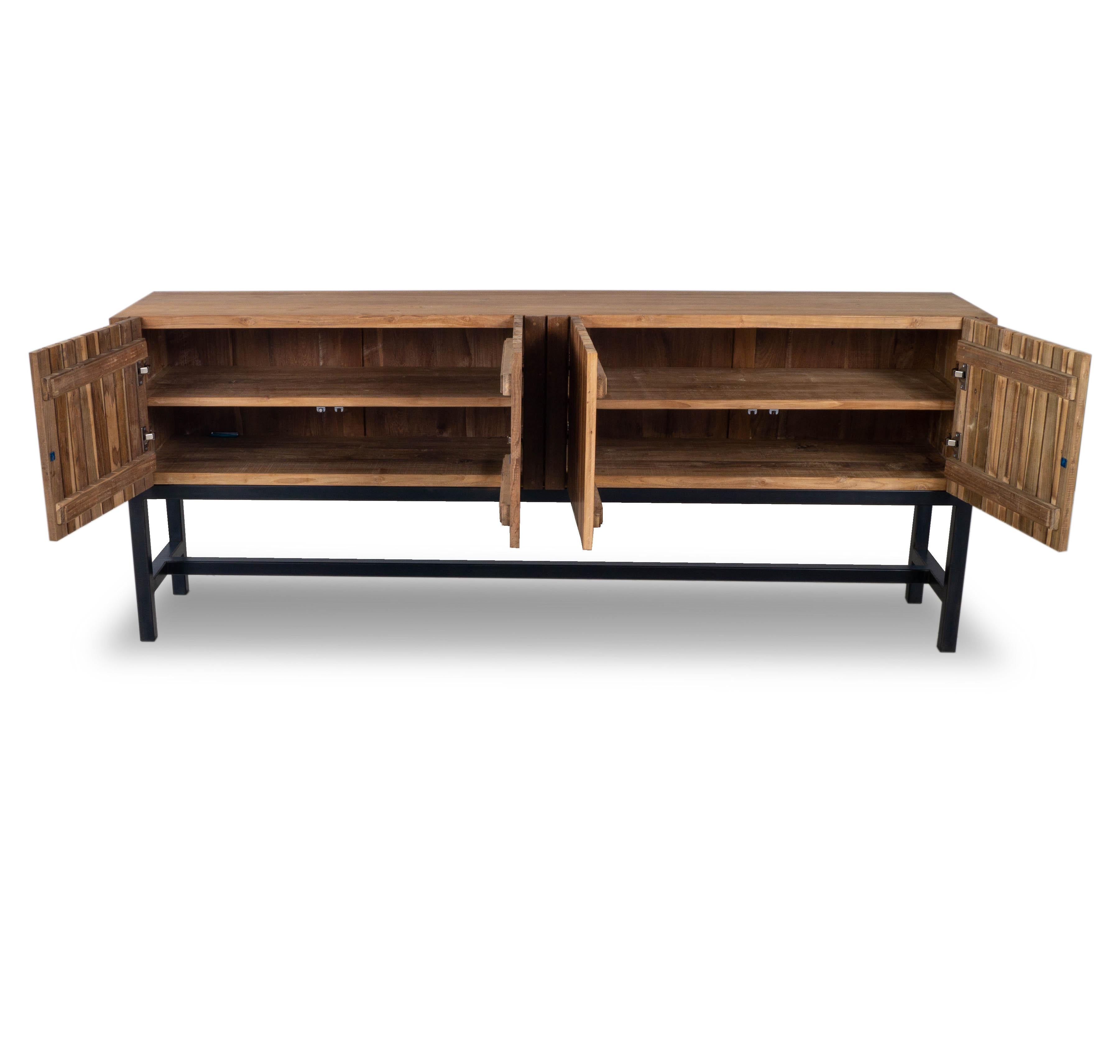 20th Century Mid-Century Modern Slat Front Console