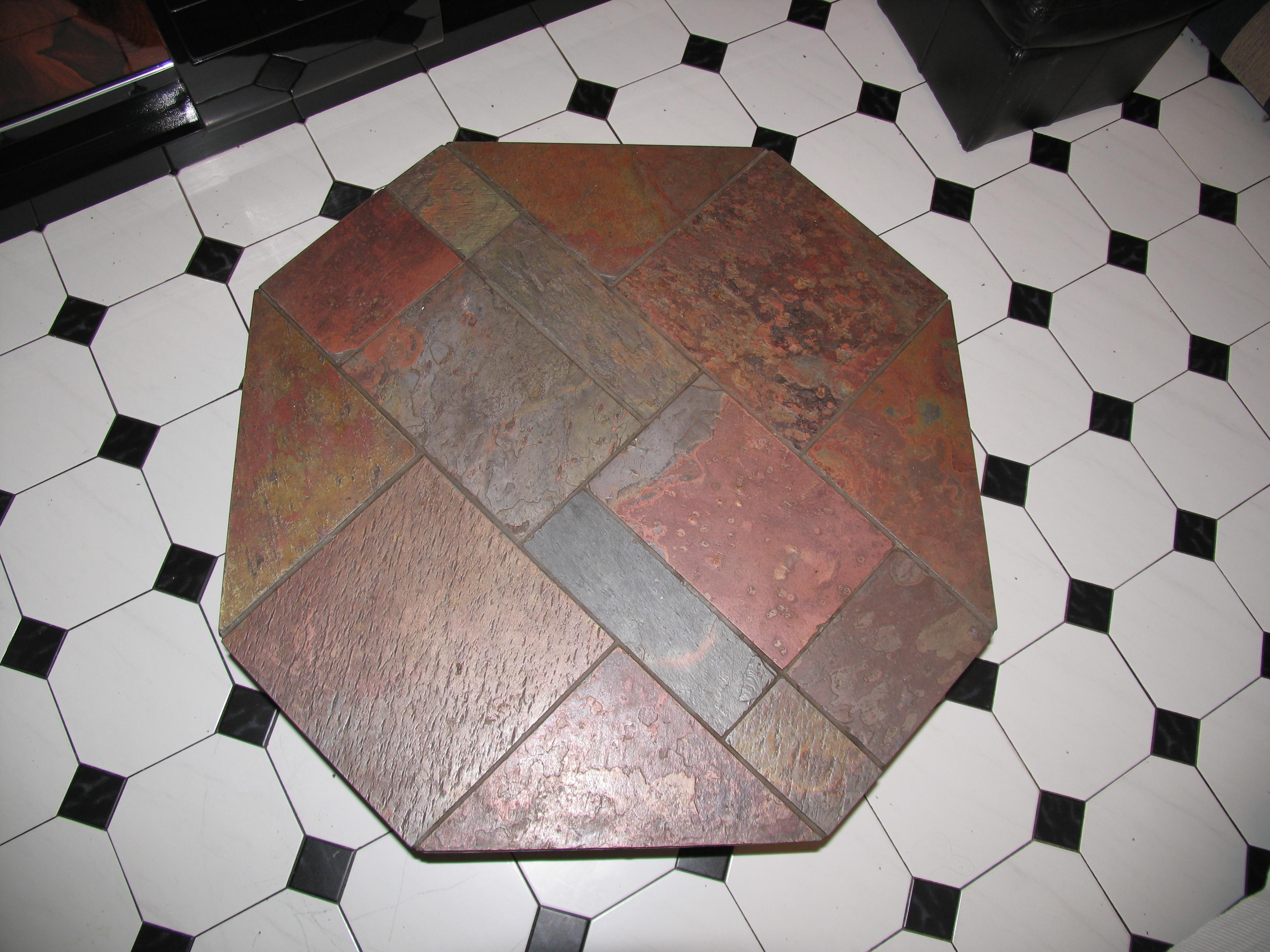 Mid-Century Modern Slate Stone Coffee Table Attributed to Paul Kingma For Sale 8