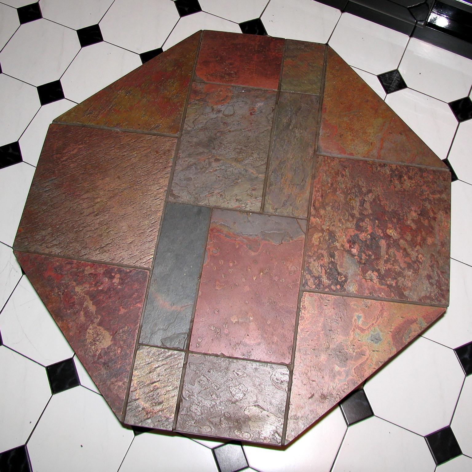 Ardoise Table basse en pierre de ardoise moderne du milieu du siècle dernier attribuée à Paul Kingma en vente