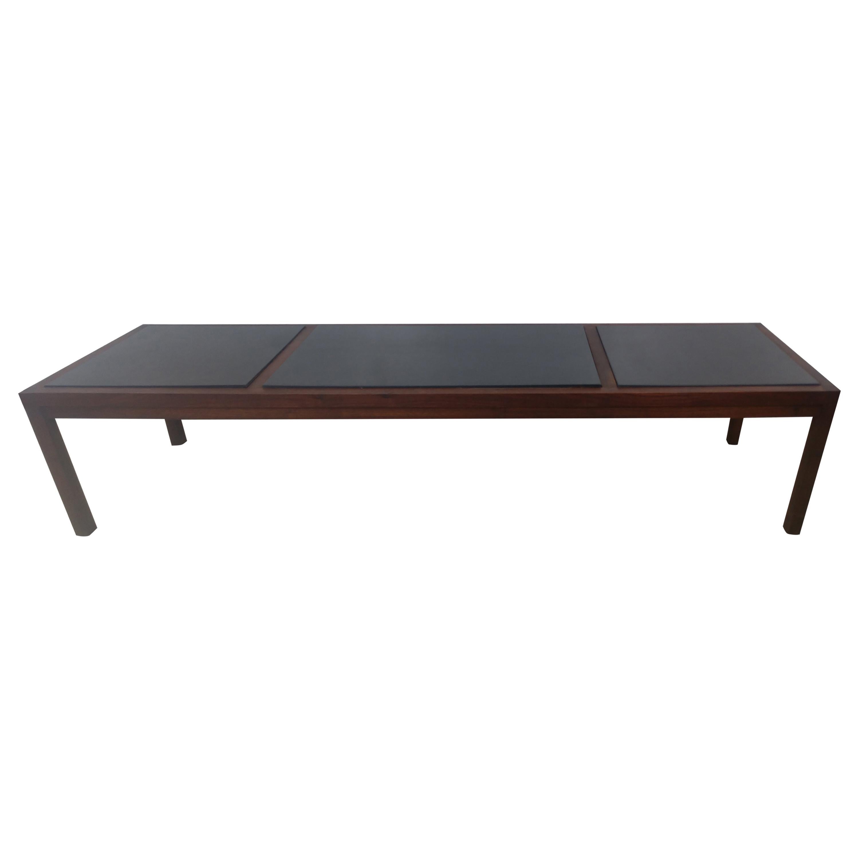 Mid-20th Century Mid-Century Modern Slate Top Cocktail Table, circa 1965 For Sale