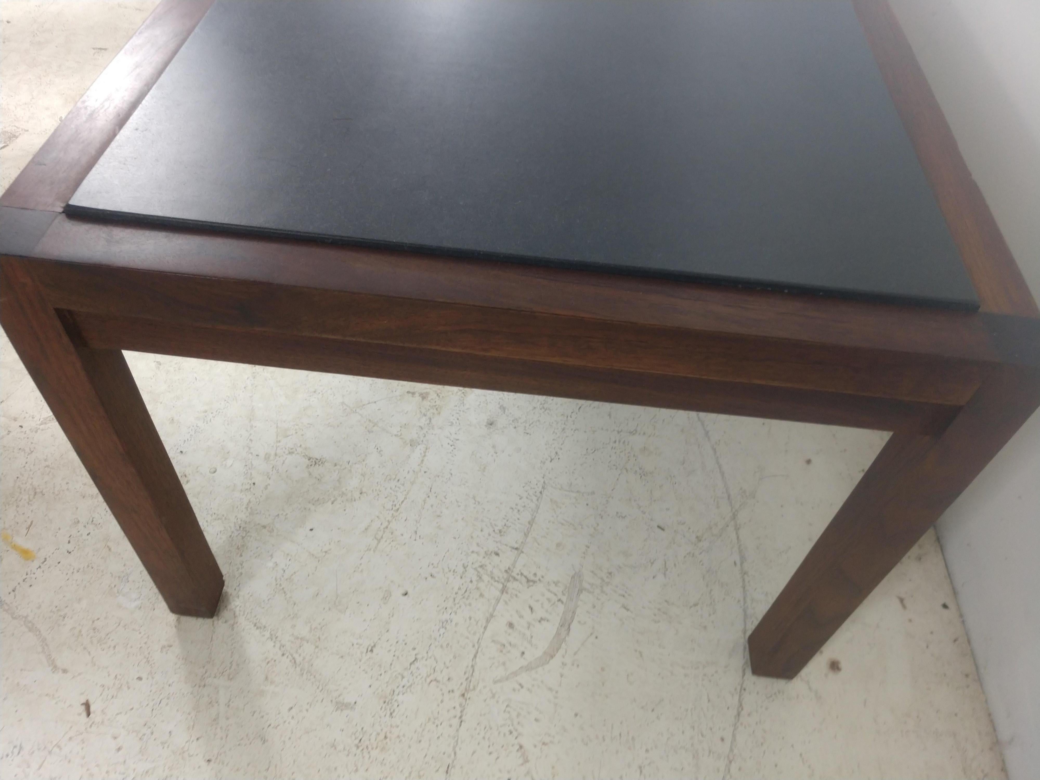 MidCentury Modern Slate Top Cocktail Table, circa 1965 For Sale at 1stDibs