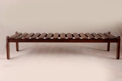 Mid-Century Modern Slatted Bench by Celina Decorações, Brazil, 1960s