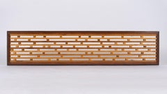 Mid-Century Modern Slatted Bench, circa 1960s