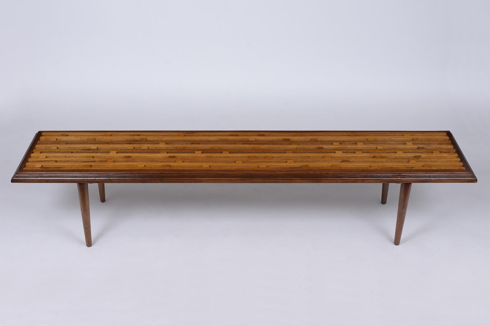 mid century modern bench