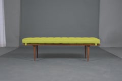 Mid-Century Modern Slatted Bench